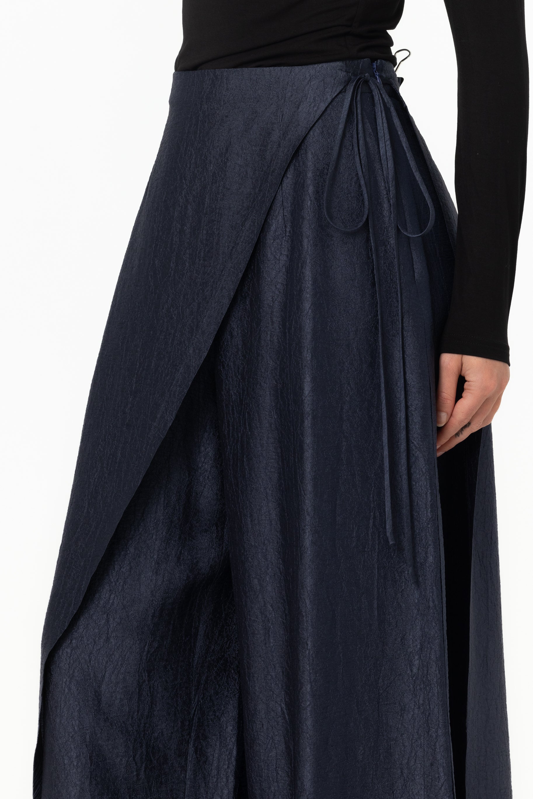 Yasmin Wrap Pants - Midnight Blue