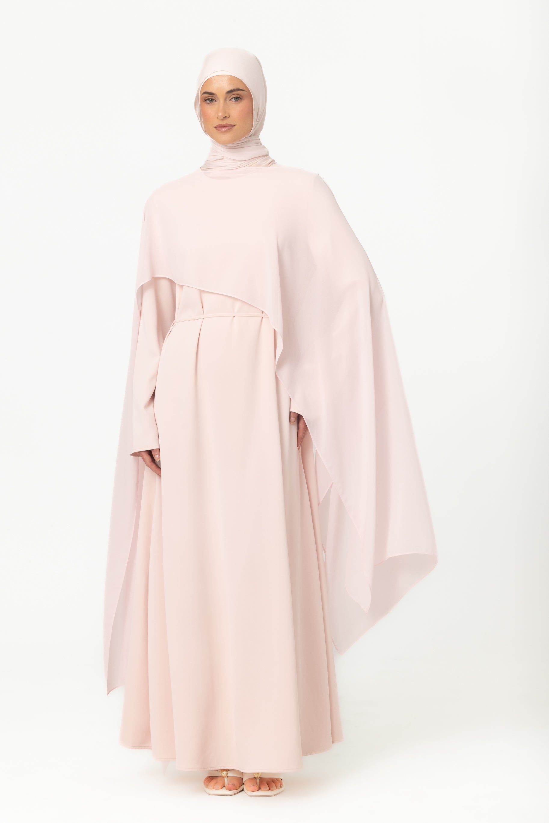 Chiffon Cape - Petal Pink
