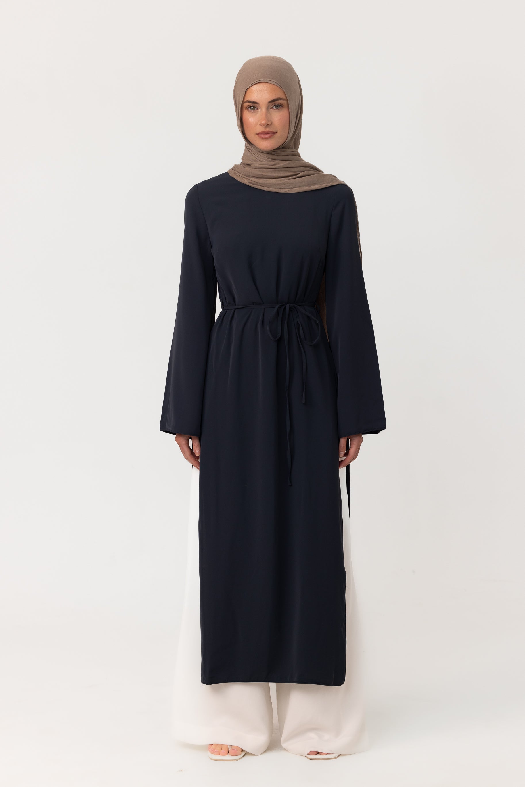 April Split Tunic - Navy