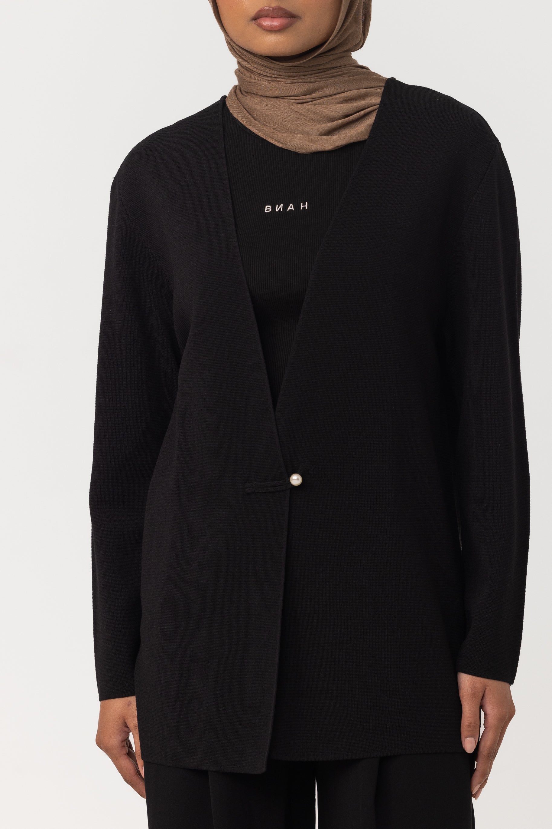 Rea Knit Cardigan - Black