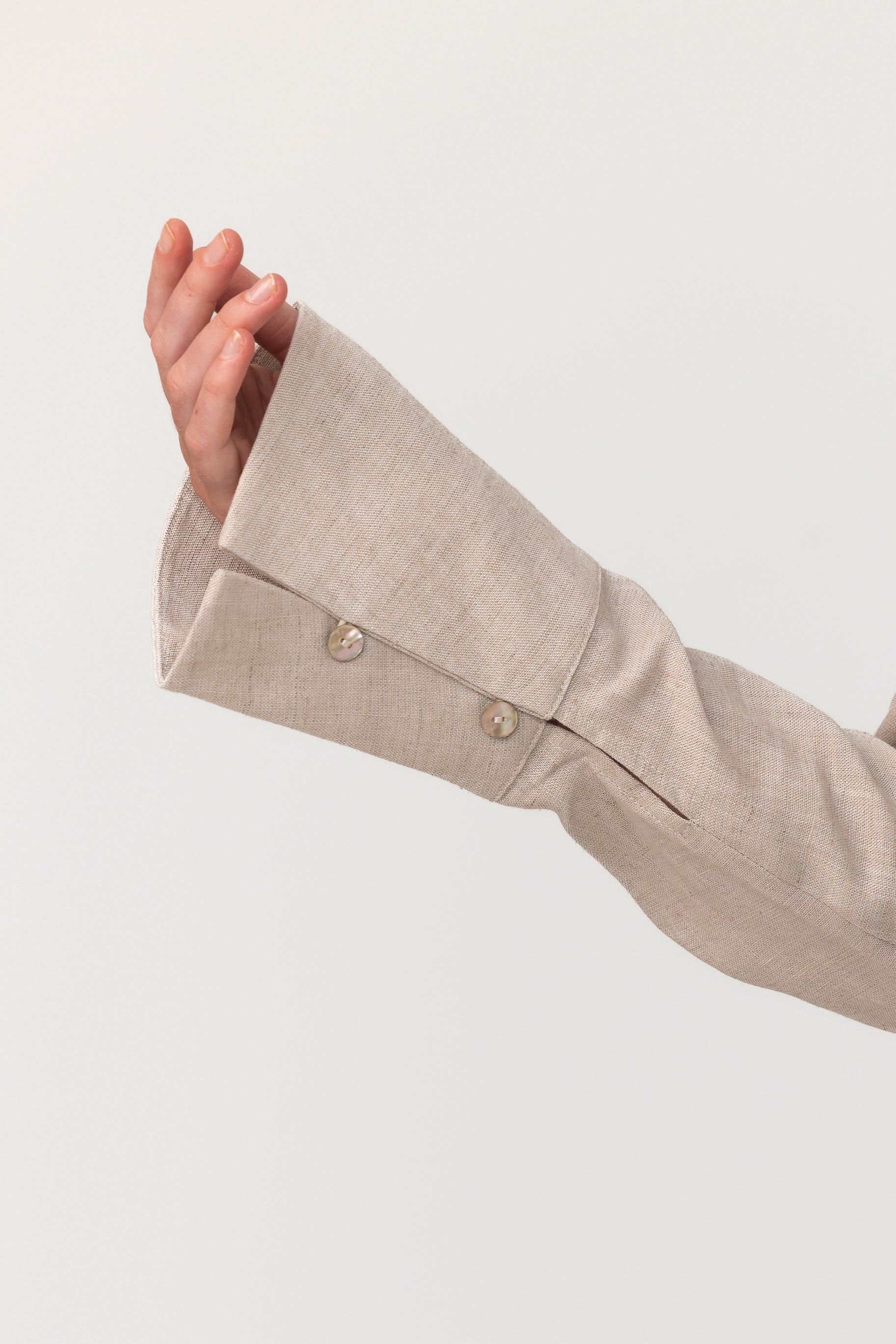 Gianna Button Up Shirt - Natural