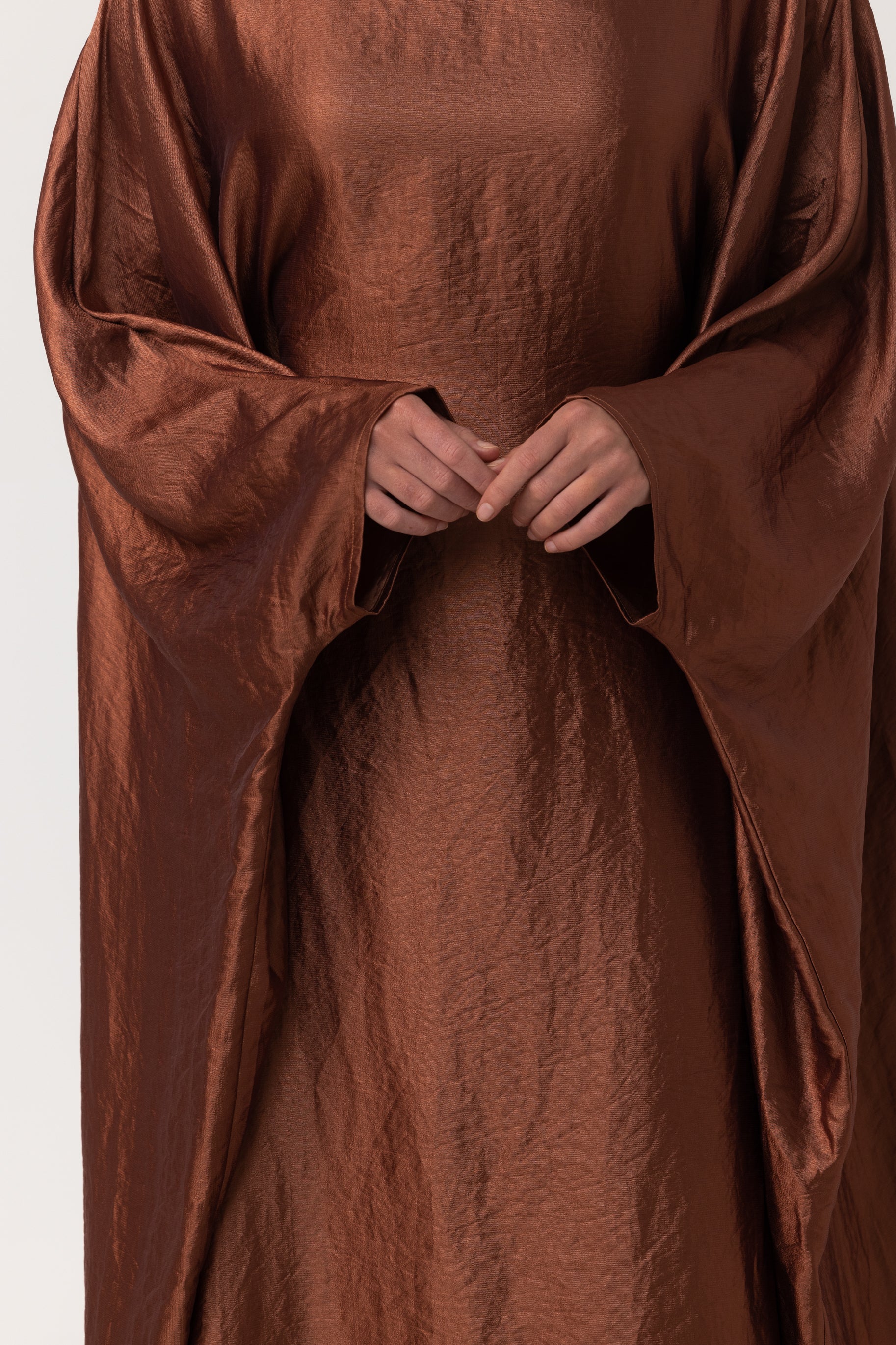 Classic Butterfly Abaya - Cinnamon Brown