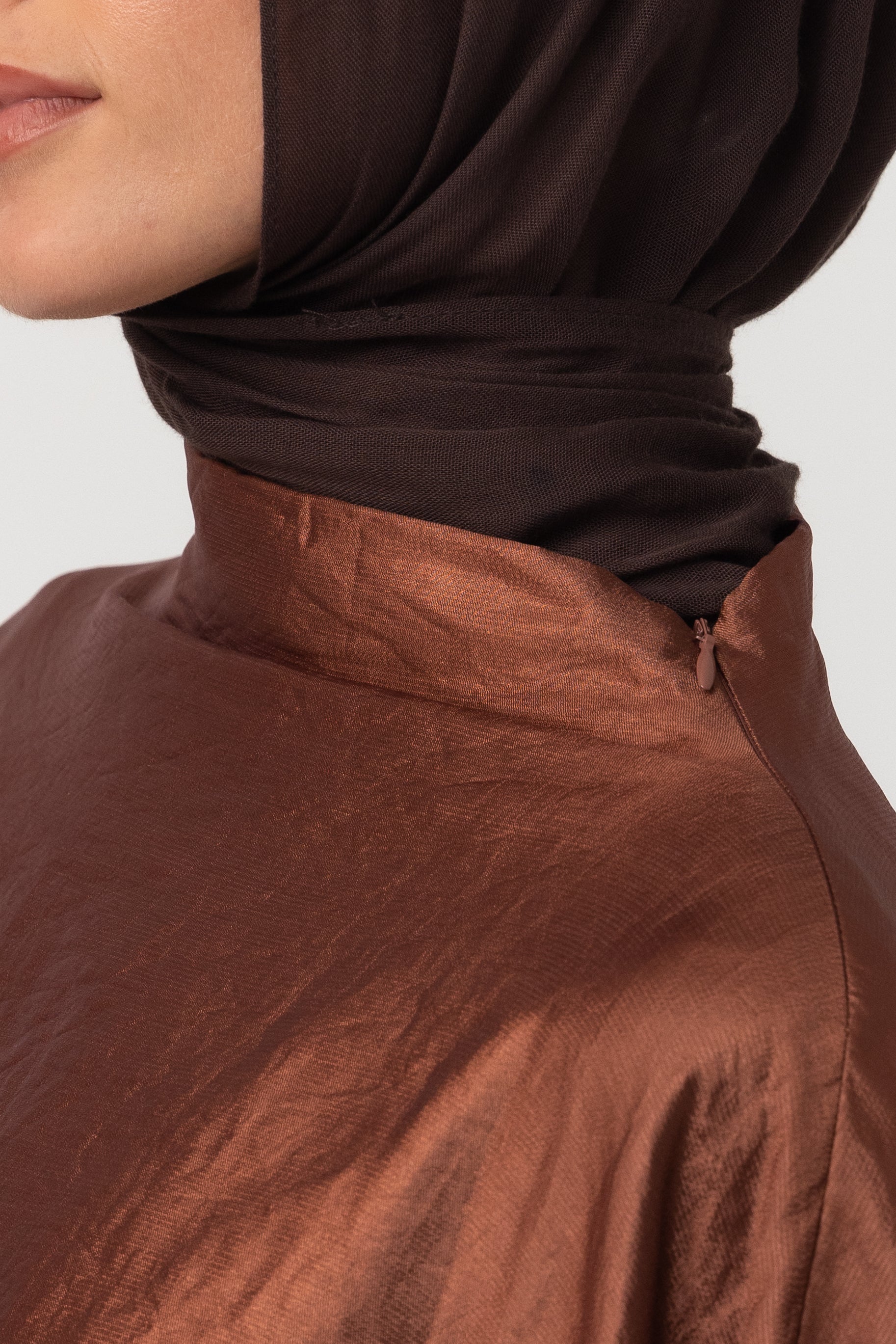 Classic Butterfly Abaya - Cinnamon Brown