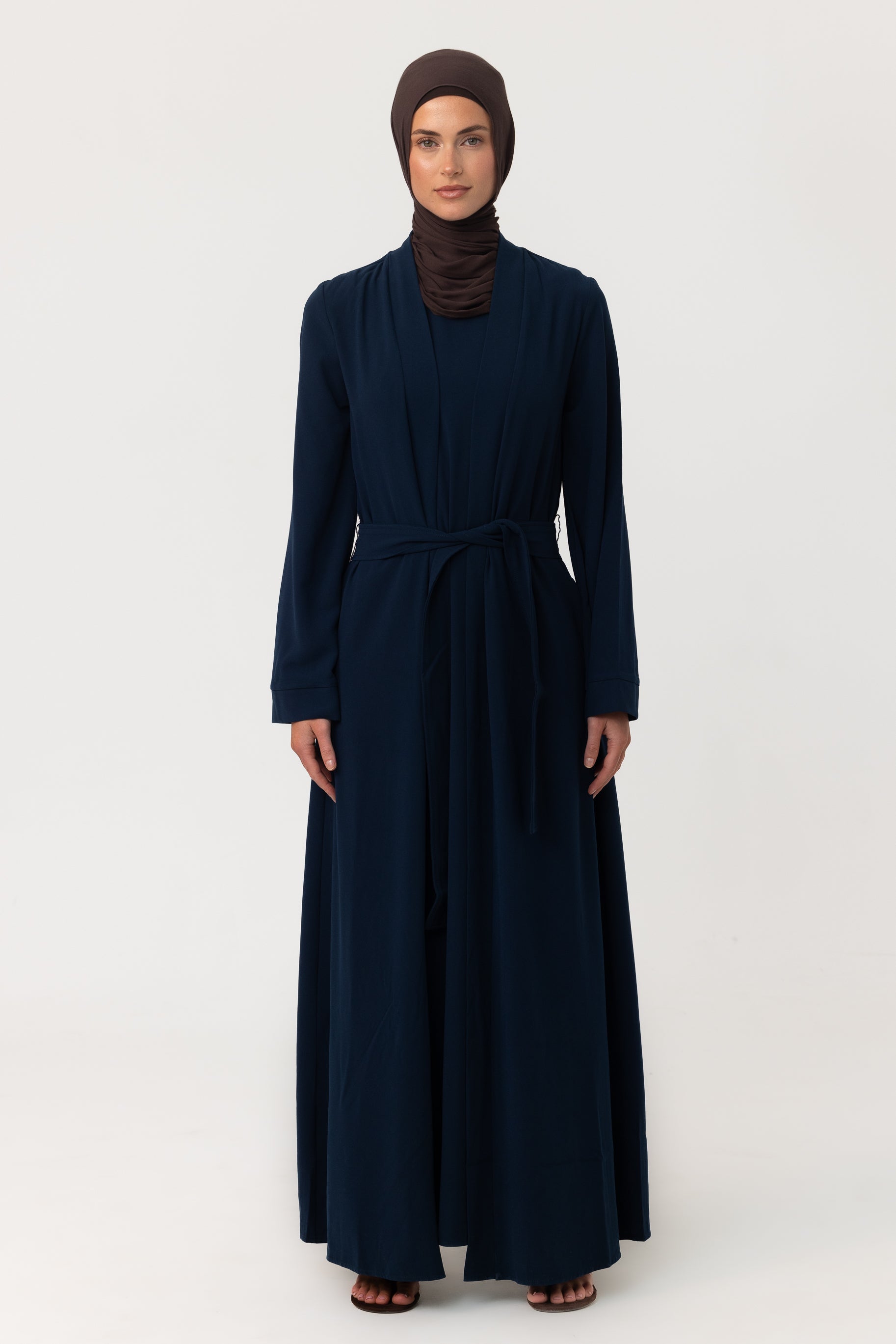 Dusk Abaya Set - Deep Teal
