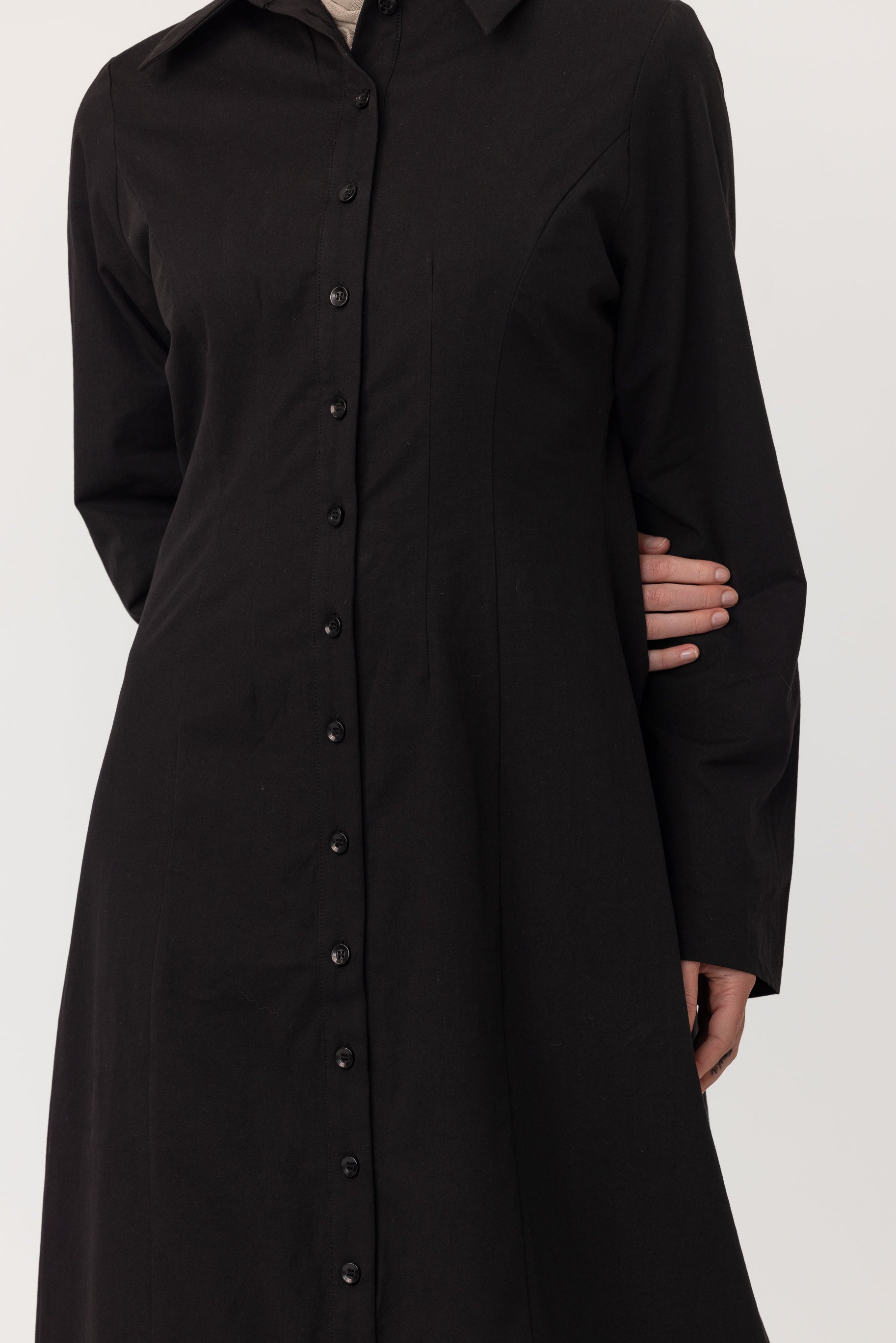 Sunday Shirt Dress - Black