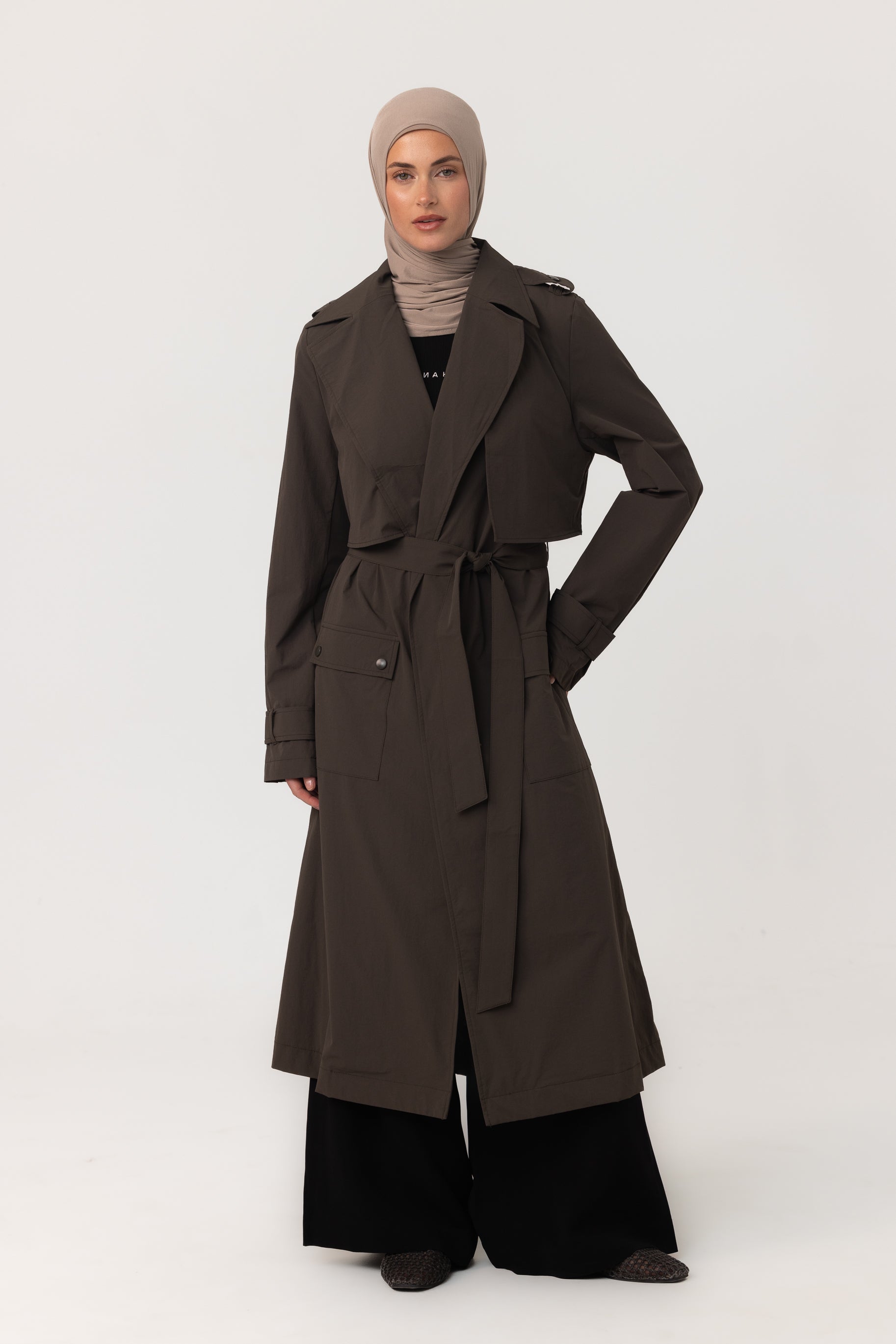 Active Trench Coat - Khaki