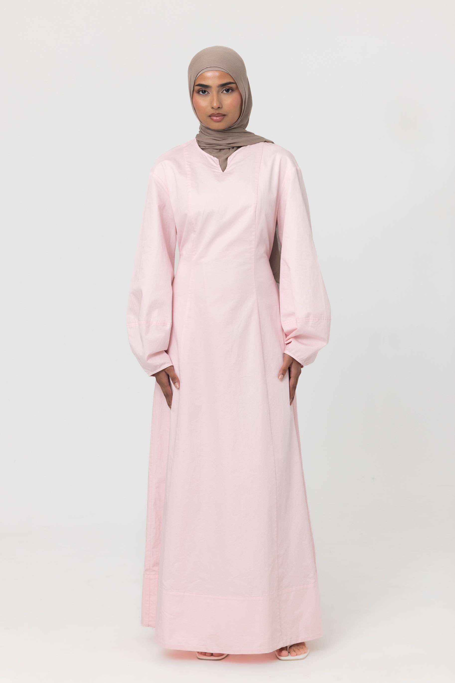 Cocoon Sleeve Abaya - Pearl Pink