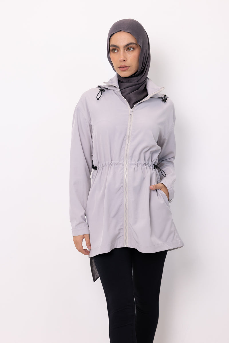 Short Trench - Pale Grey