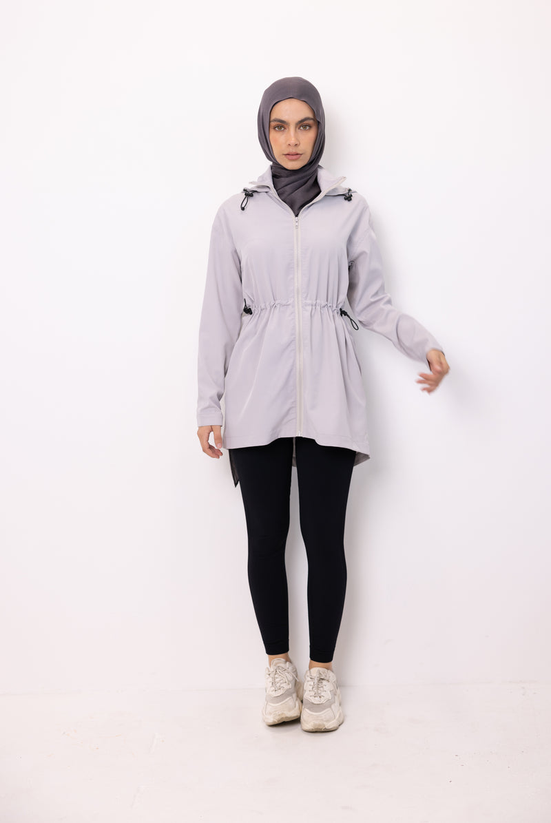 Short Trench - Pale Grey