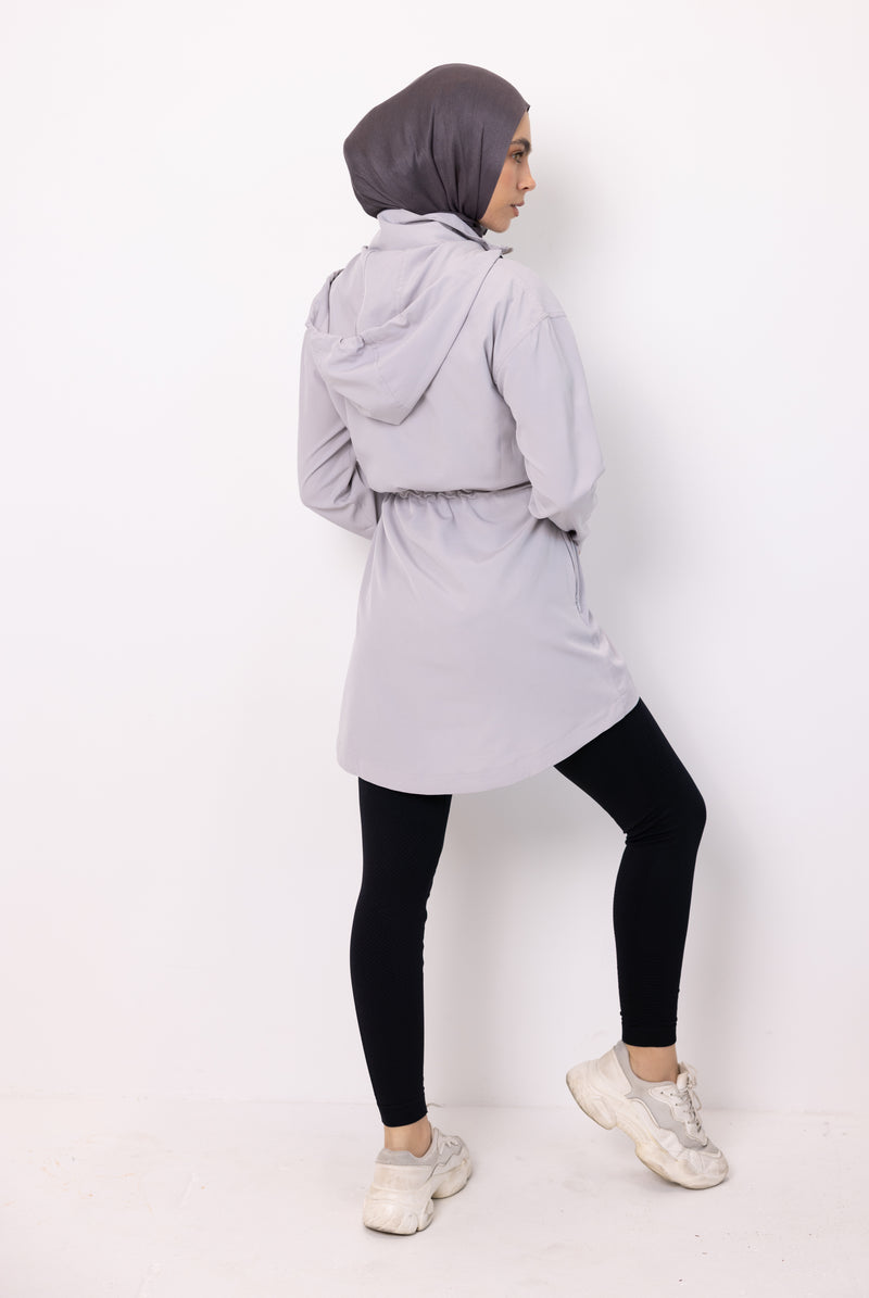 Short Trench - Pale Grey