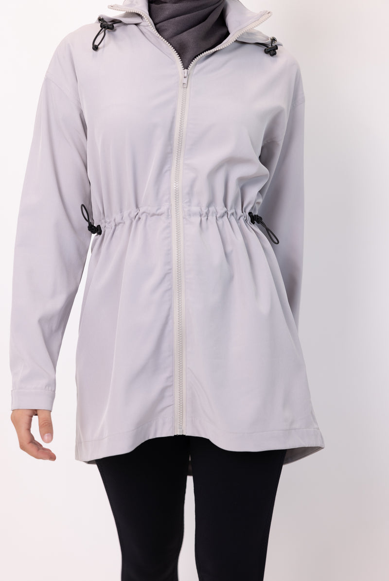 Short Trench - Pale Grey