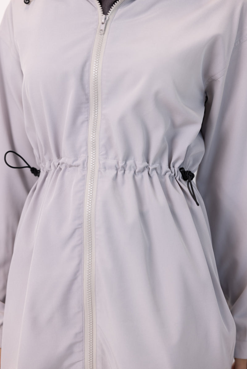 Short Trench - Pale Grey