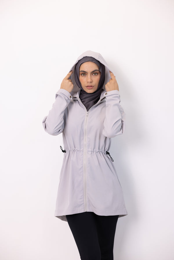 Short Trench - Pale Grey