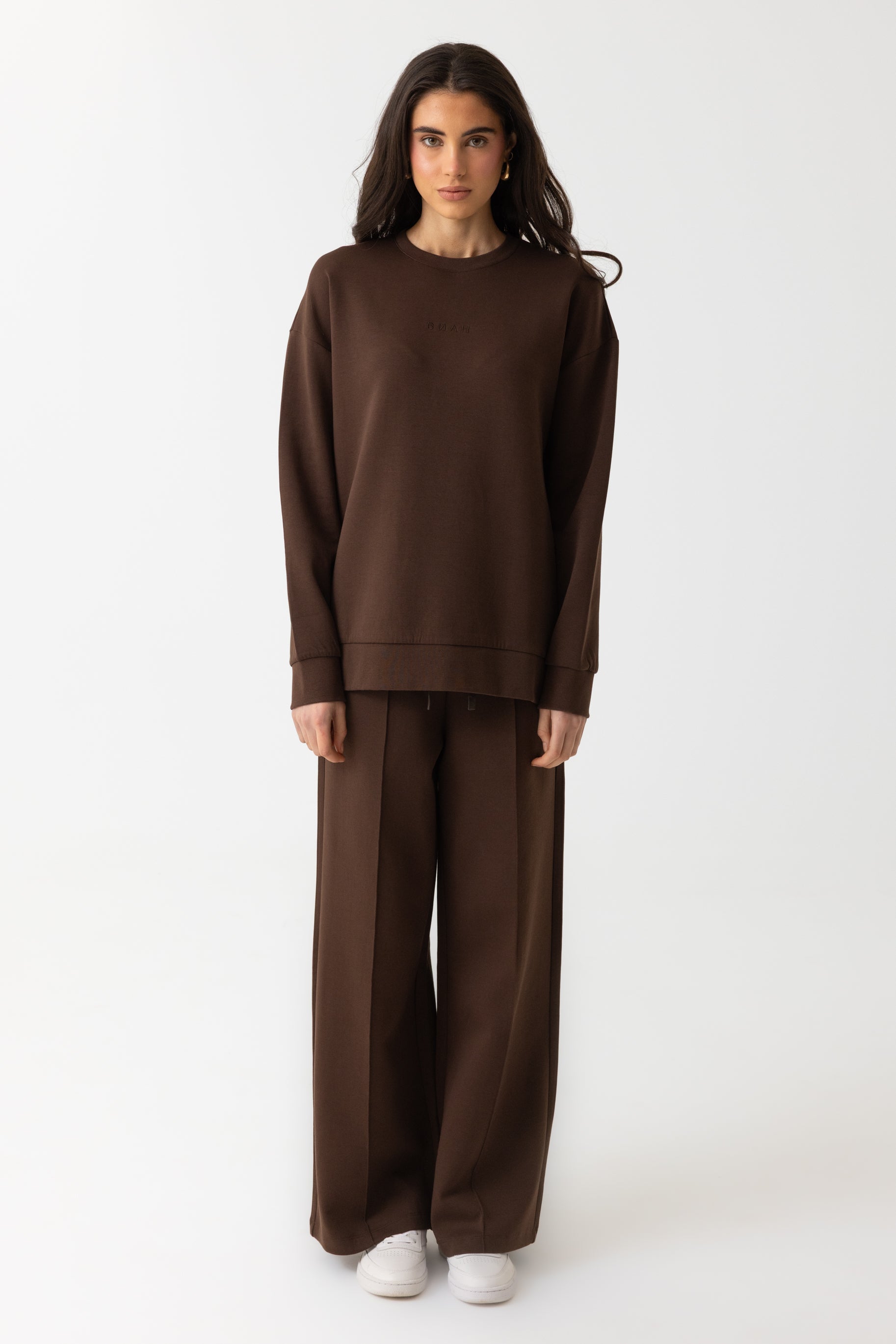 Refined Cotton Sweater - Espresso