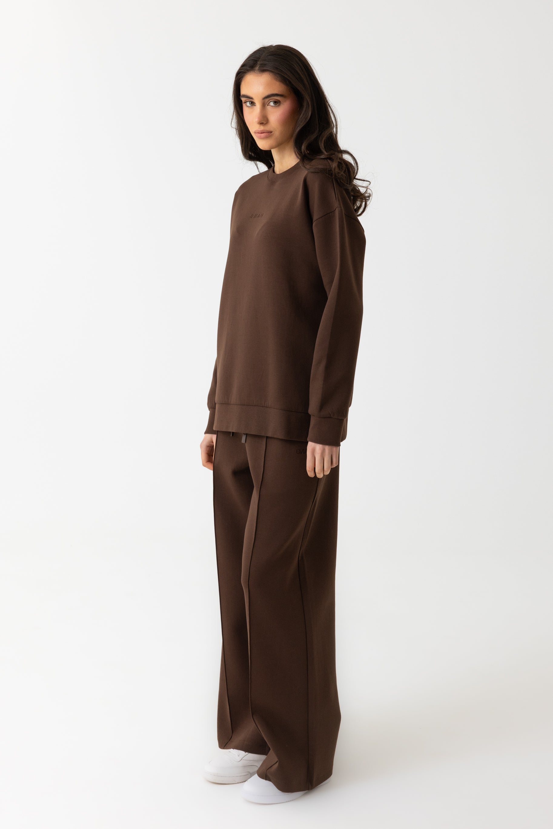 Refined Cotton Track Pants - Espresso