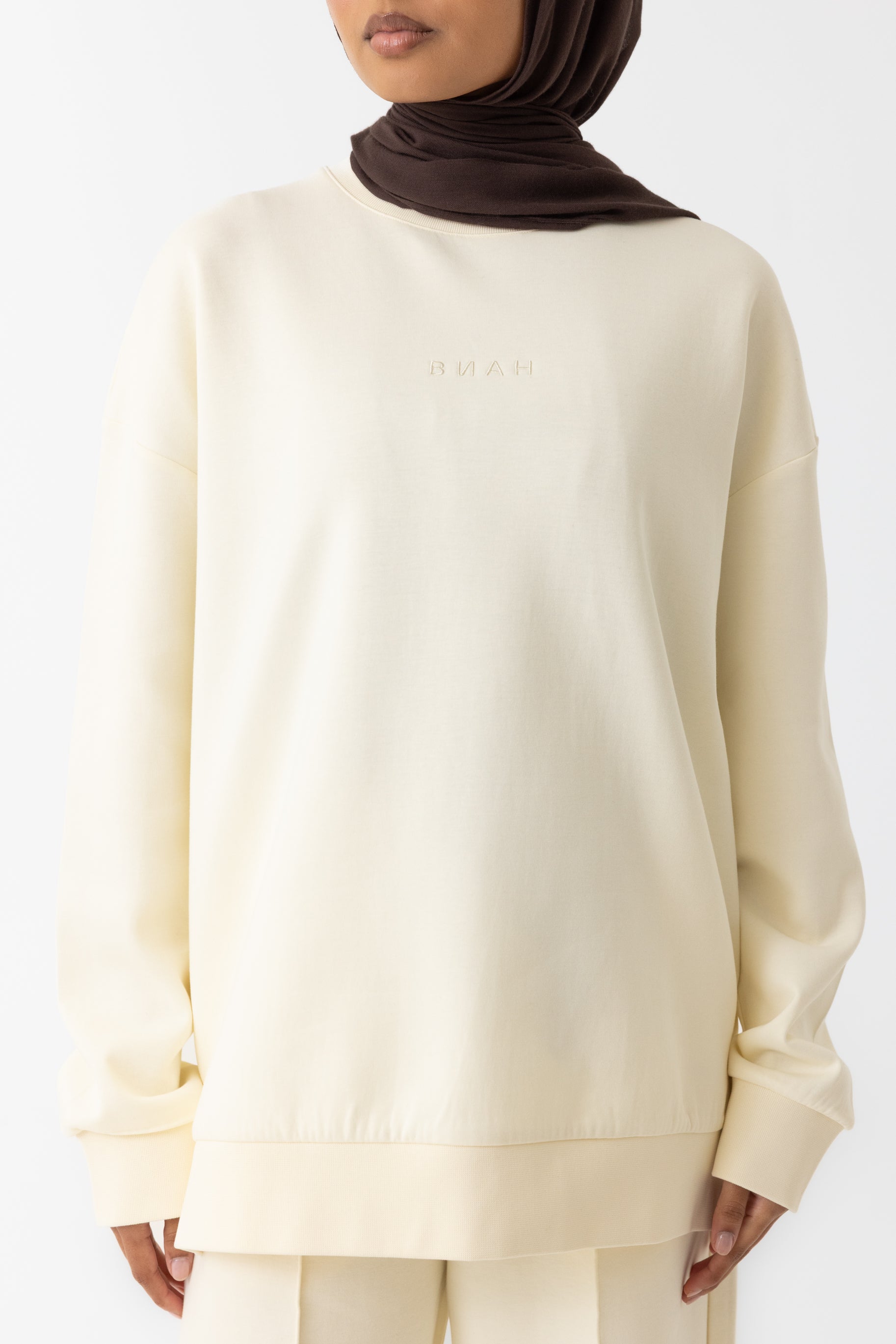Refined Cotton Sweater - Ivory