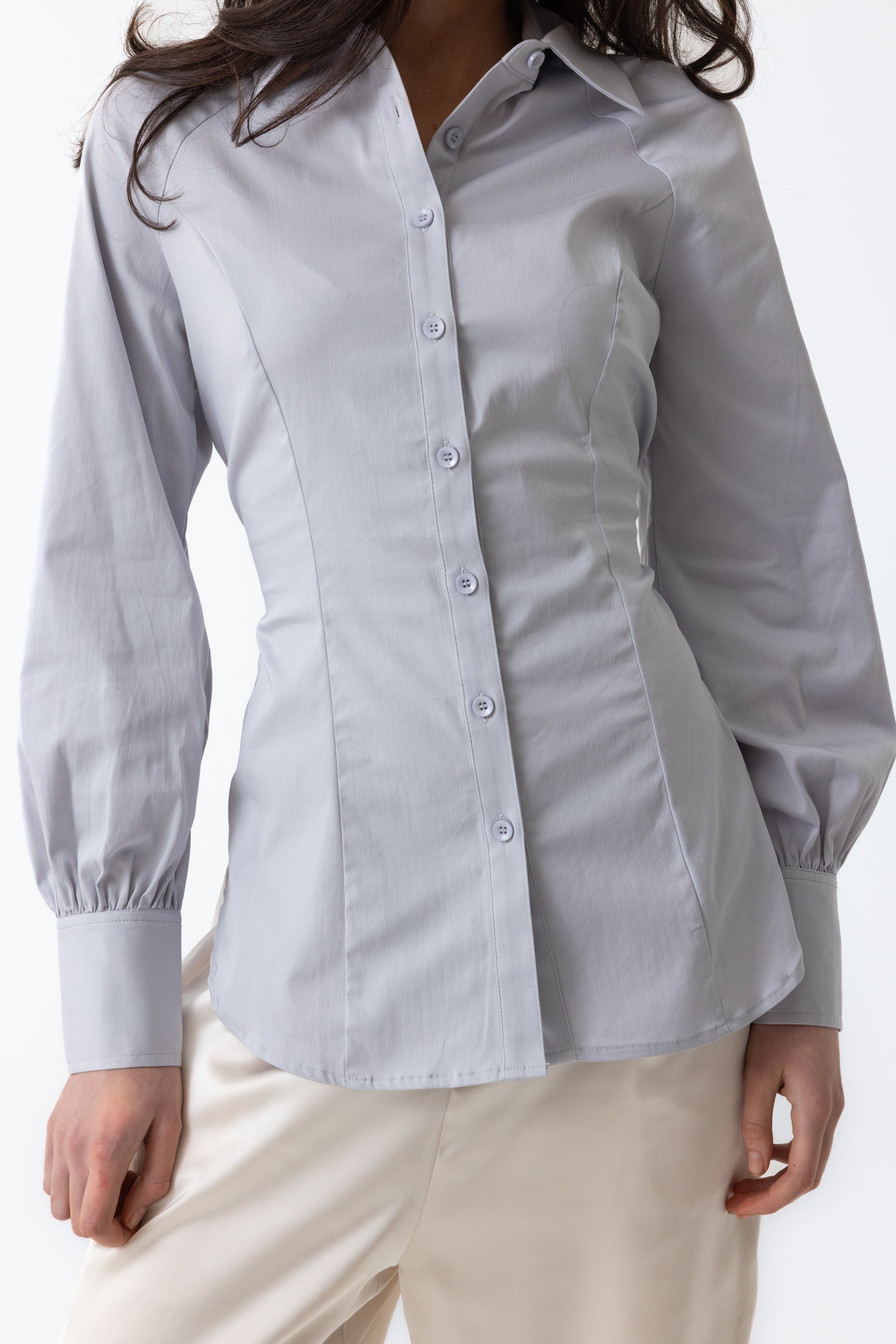 Nes Cinched Blouse - Blue
