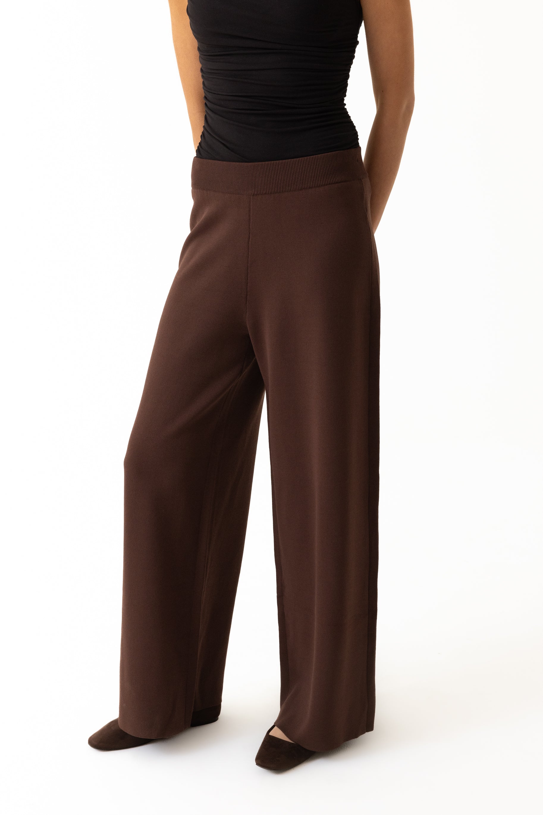 Mya Knit Pants - Espresso
