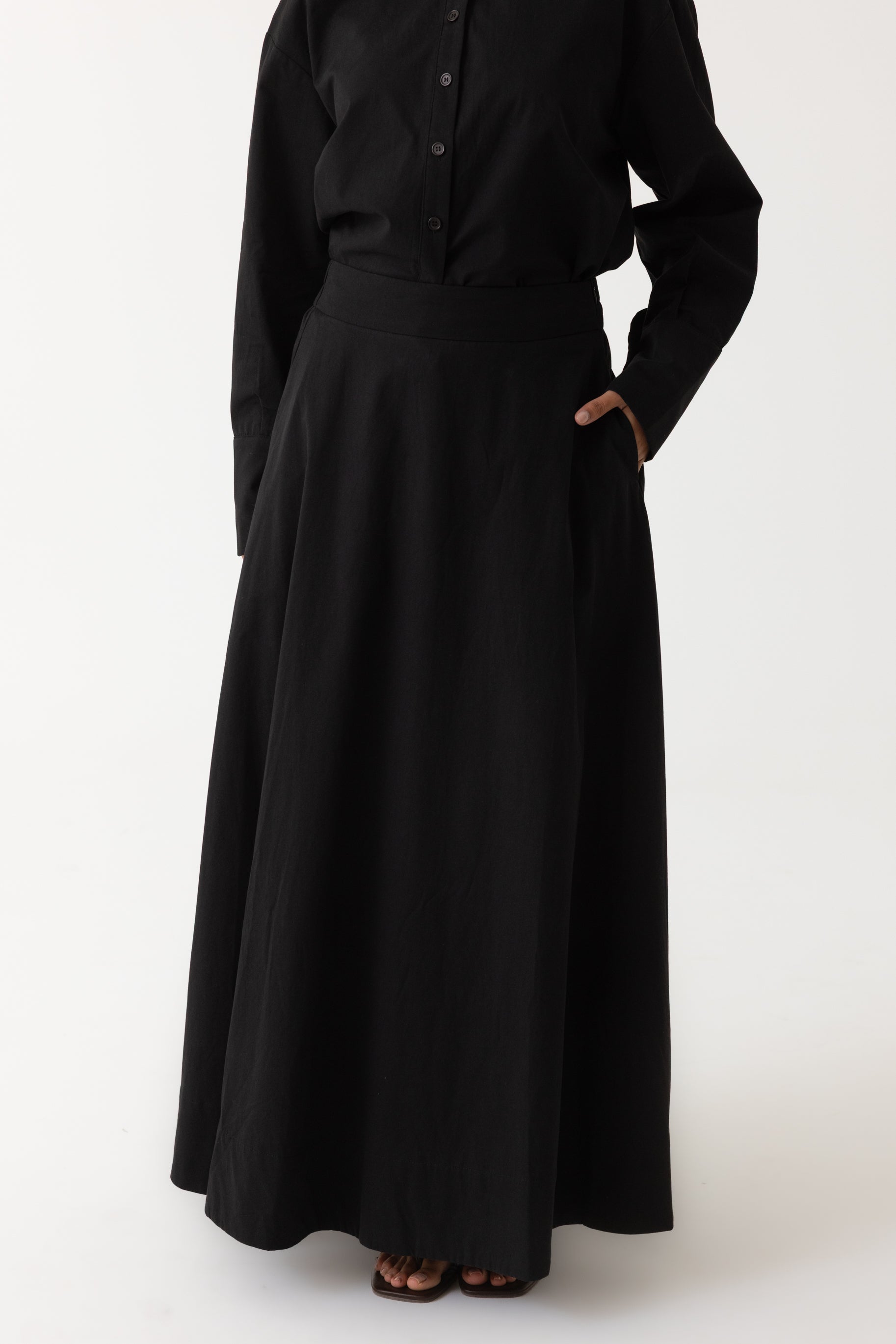 Sydney A Line Skirt - Black