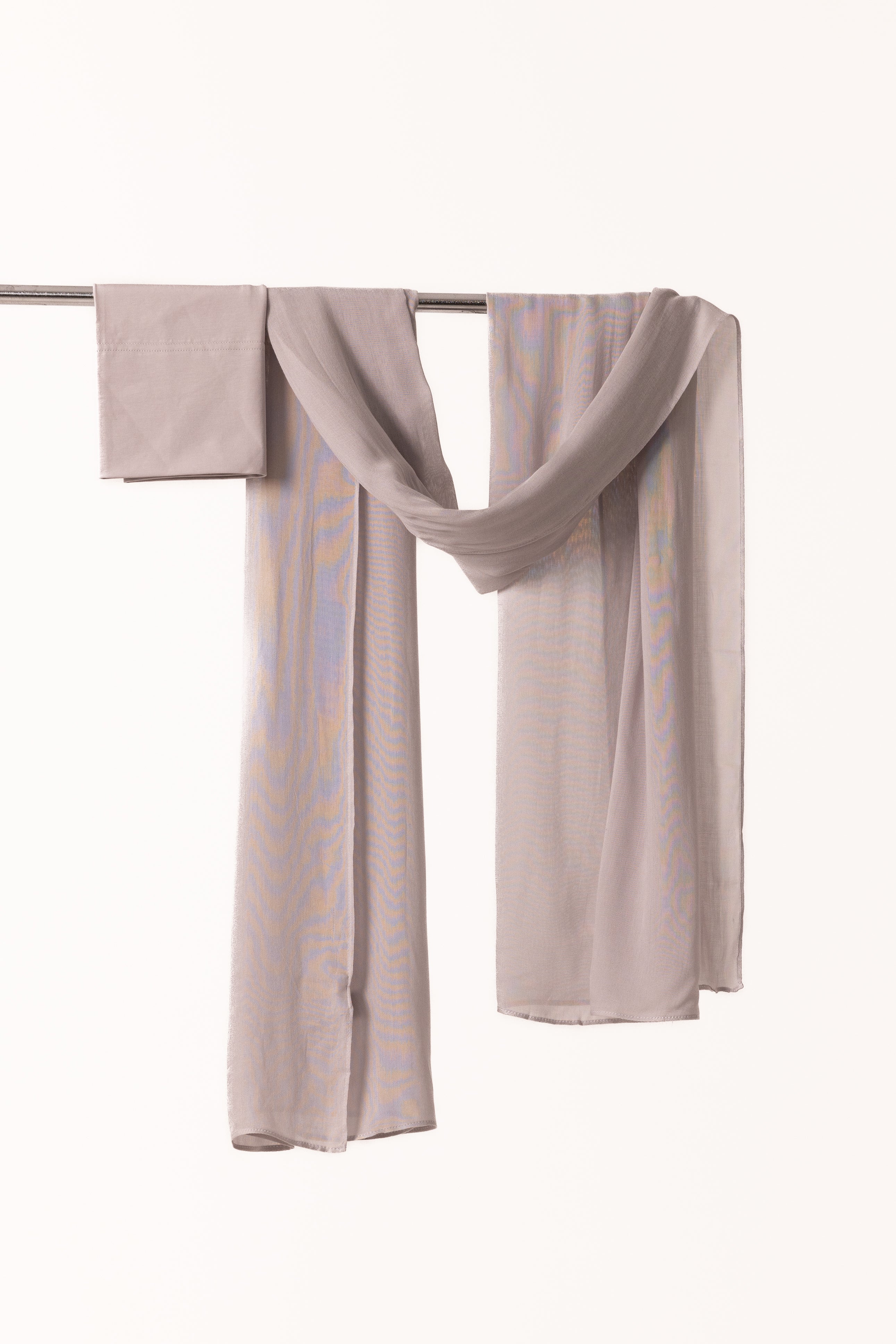 Single Stitched Modal Hijab Set - Platinum