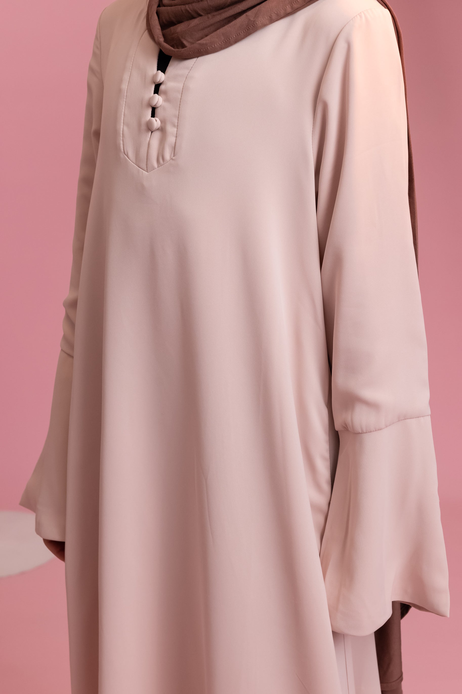 Mini Layla Abaya  - Petal Pink