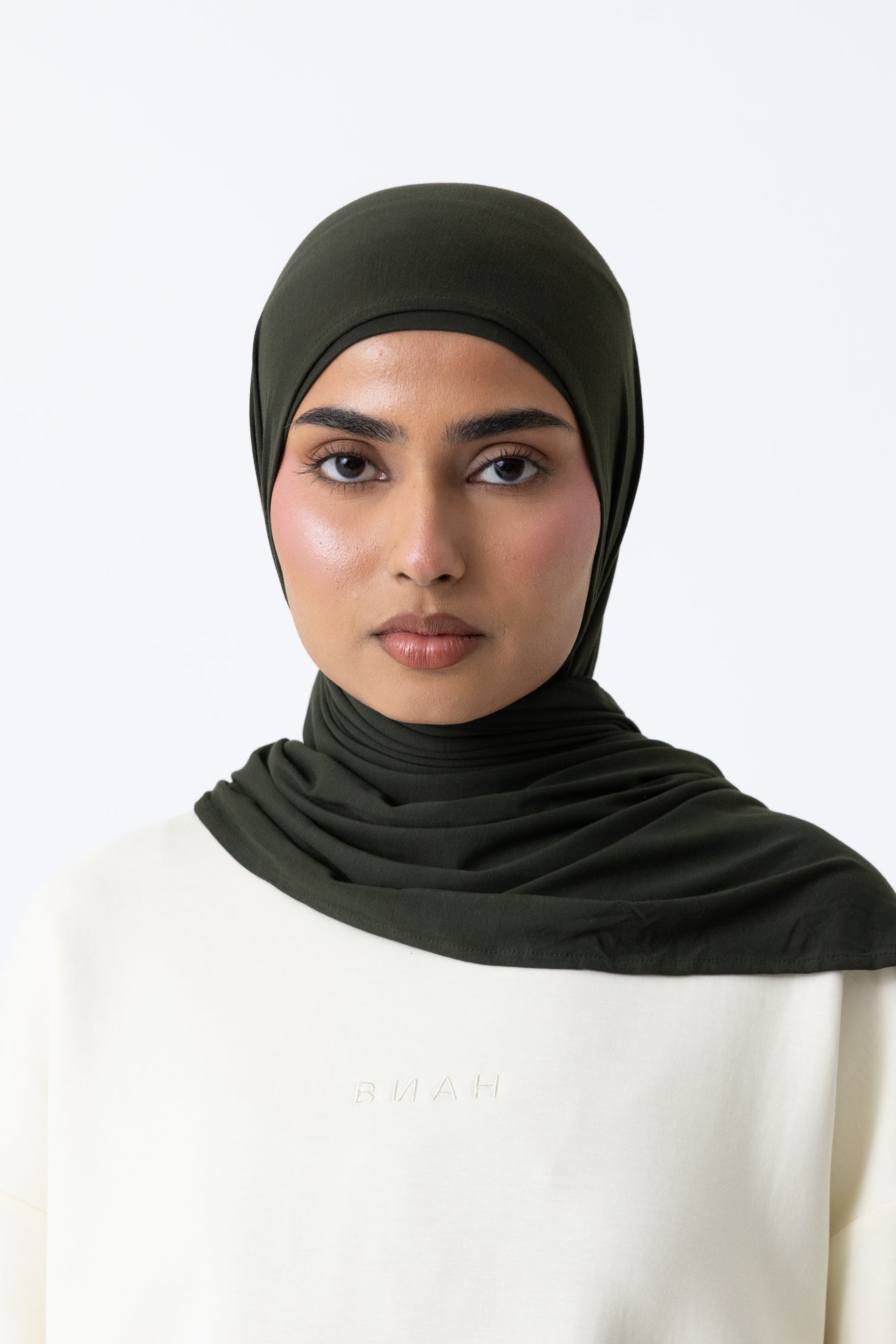 Bamboo Jersey Hijab Set - Forest