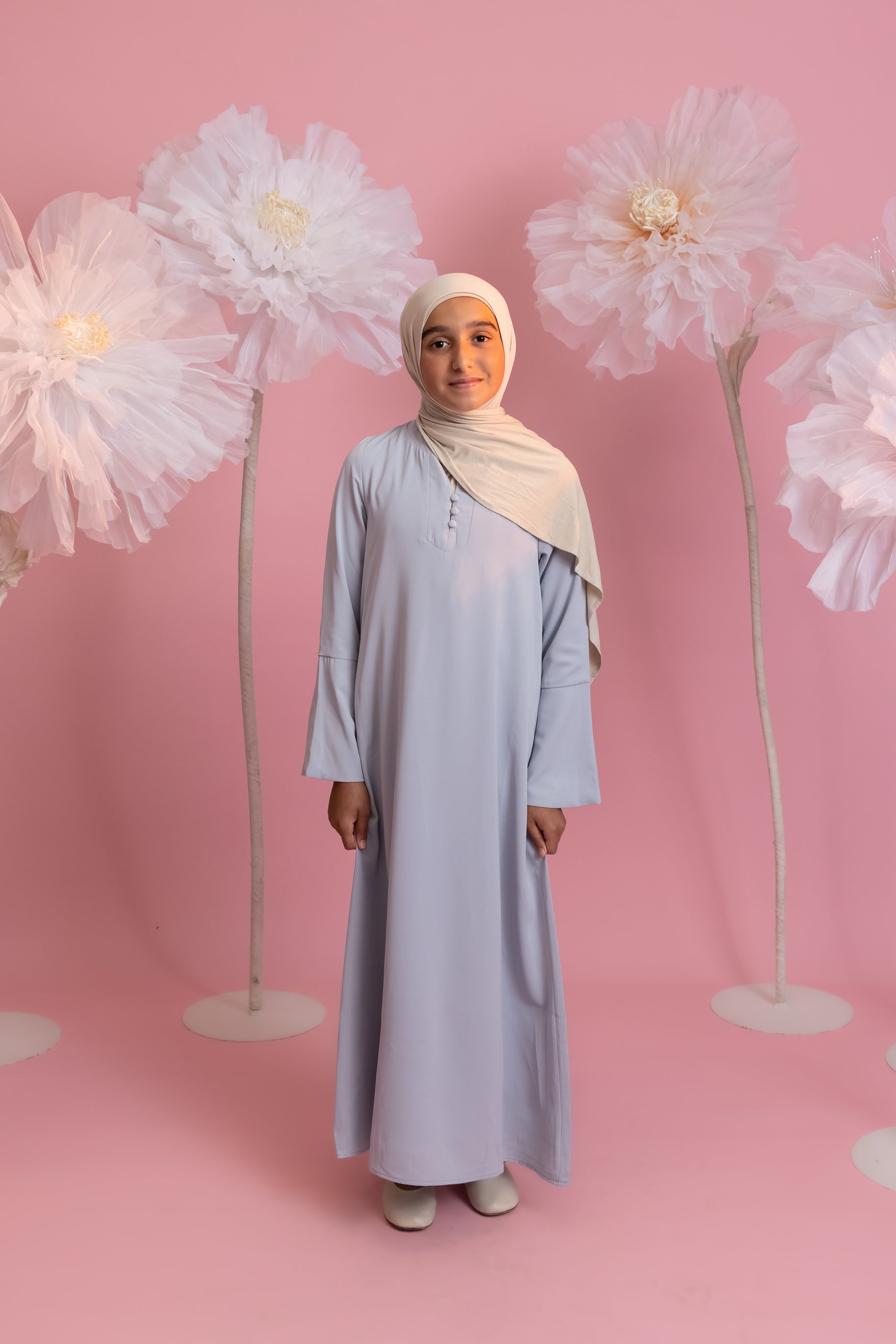 Mini Layla Abaya  - Powder Blue