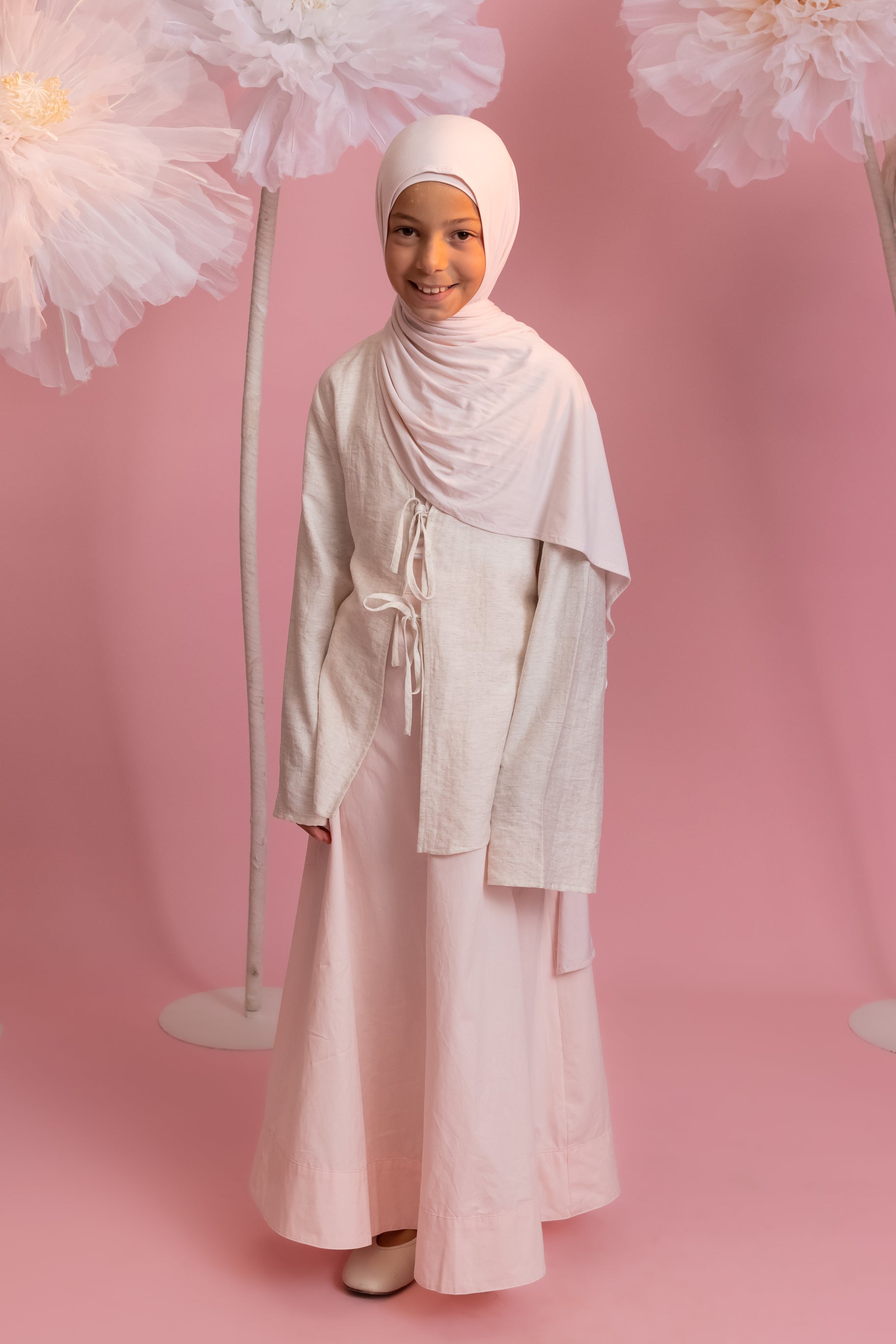 Mini Tie Up Top - Oat