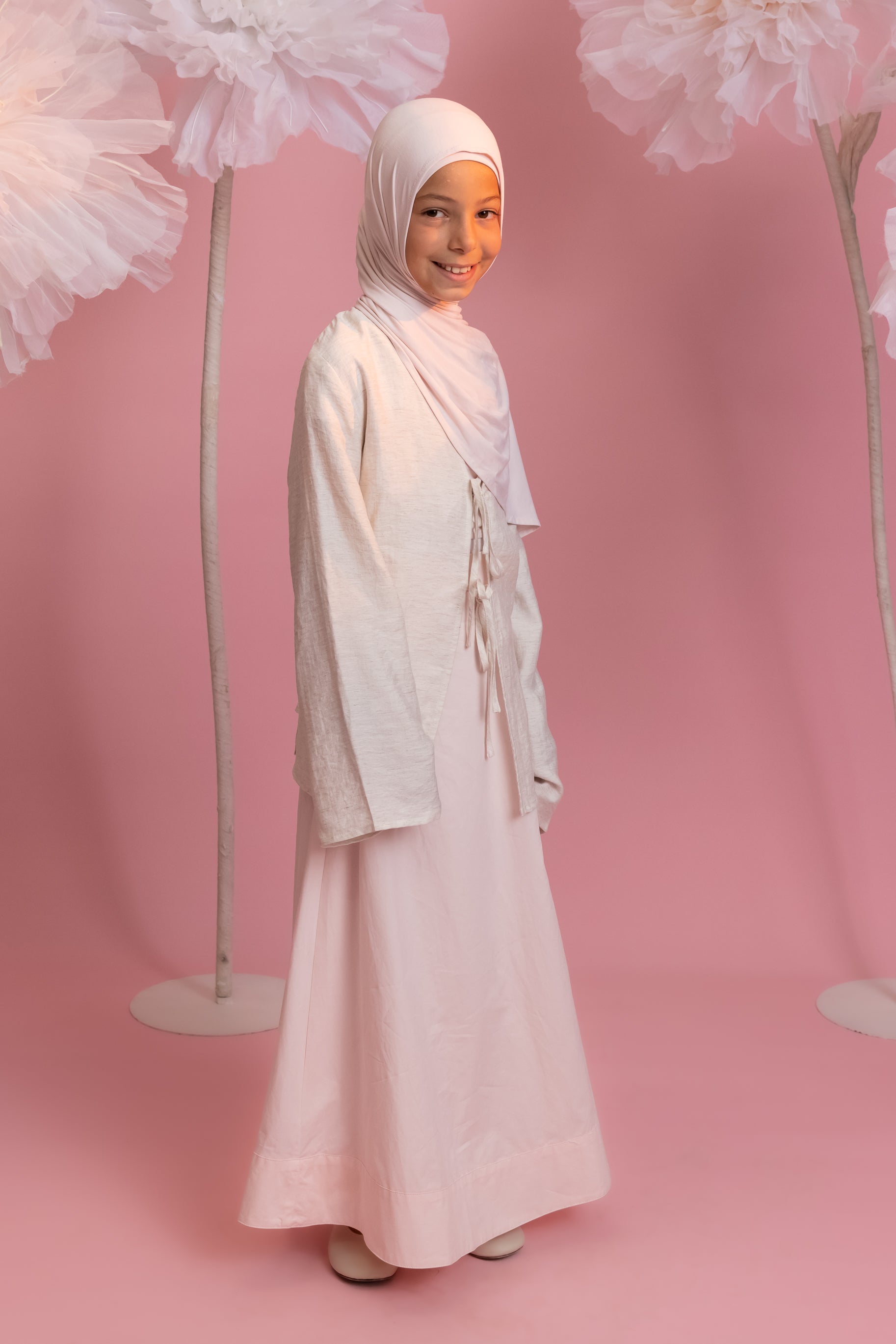 Mini Tie Up Top - Oat