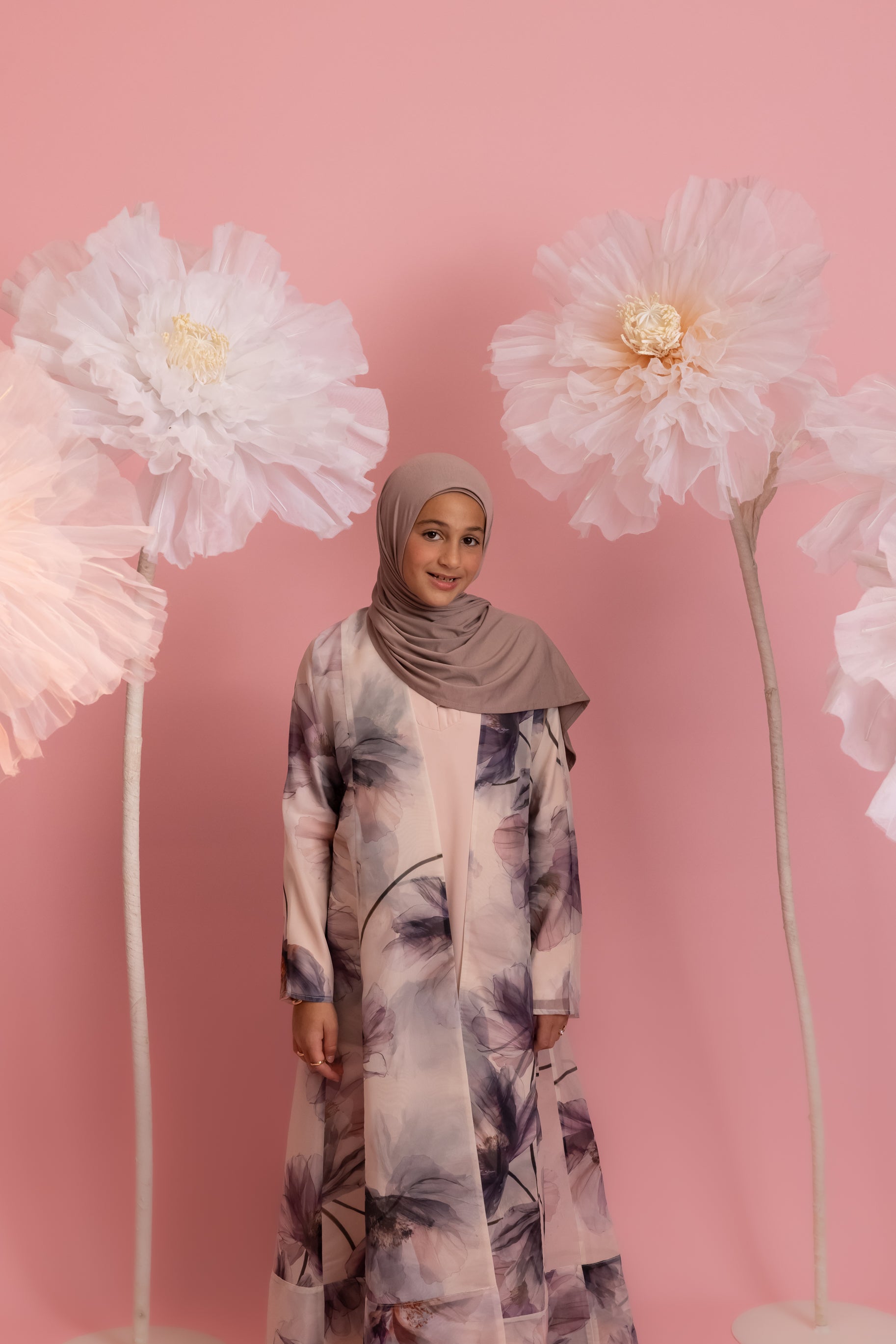 Mini Bloom Open Abaya