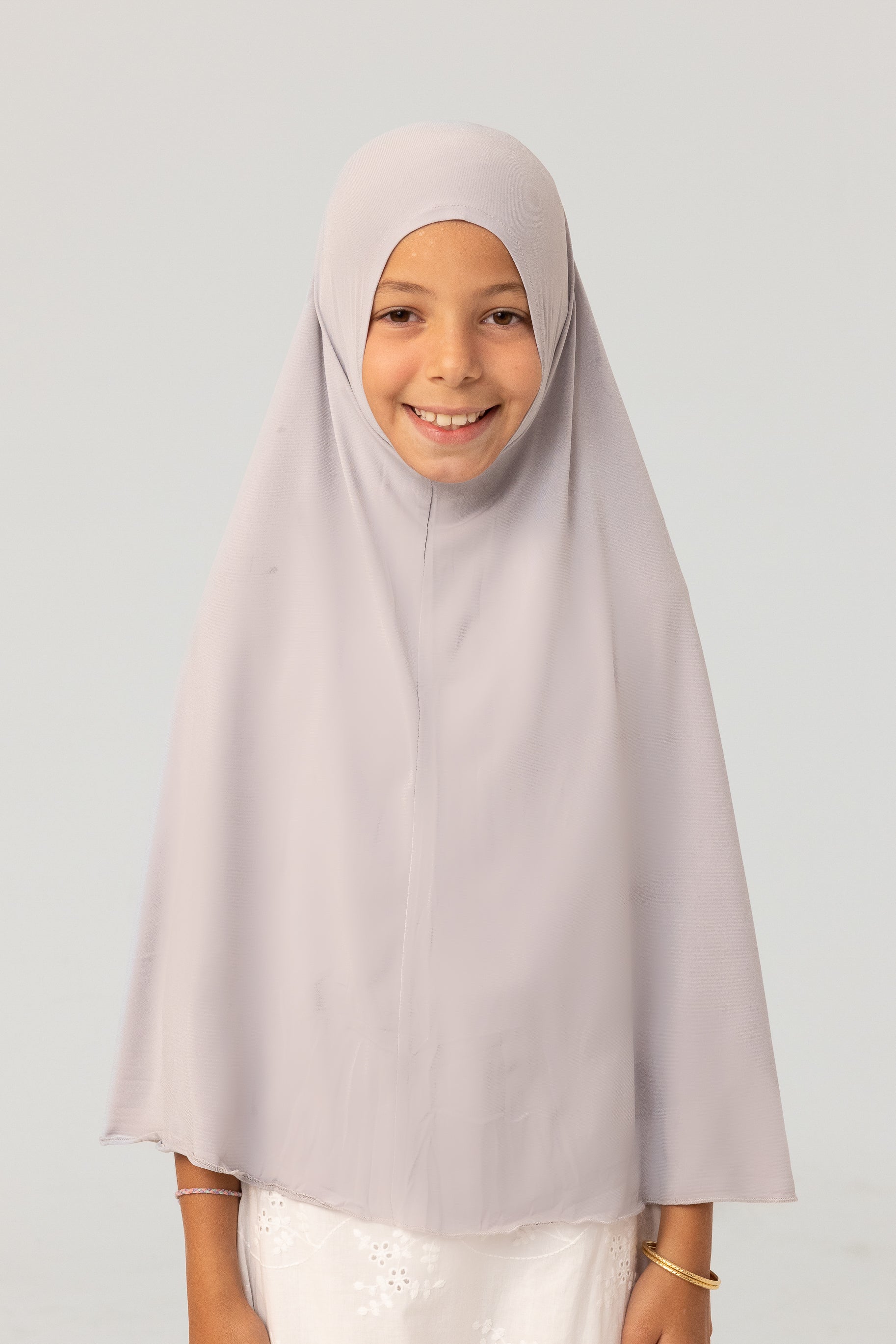 Girls Jilbab - Gull Grey