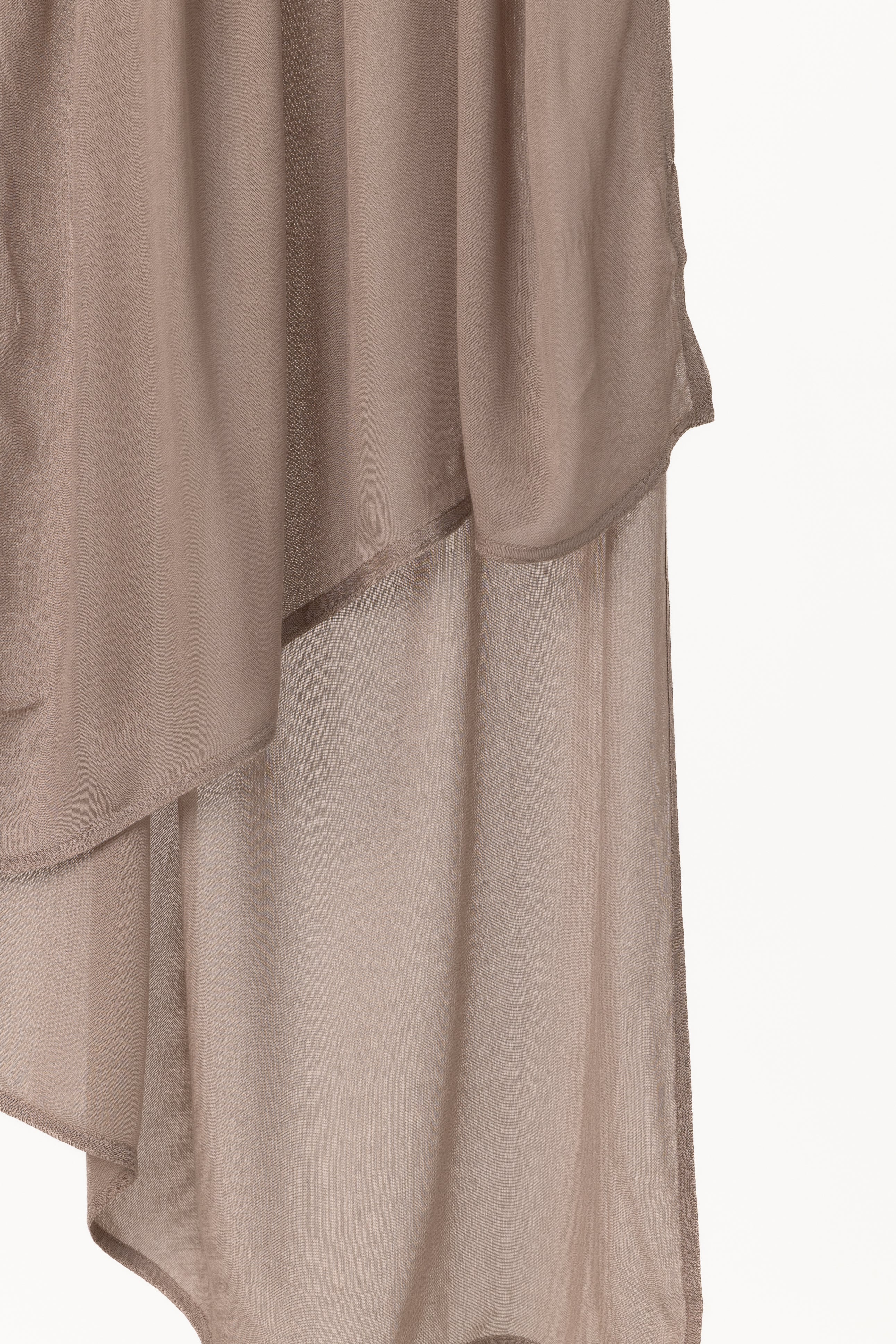 Double Stitched Modal Hijab Set - Stone