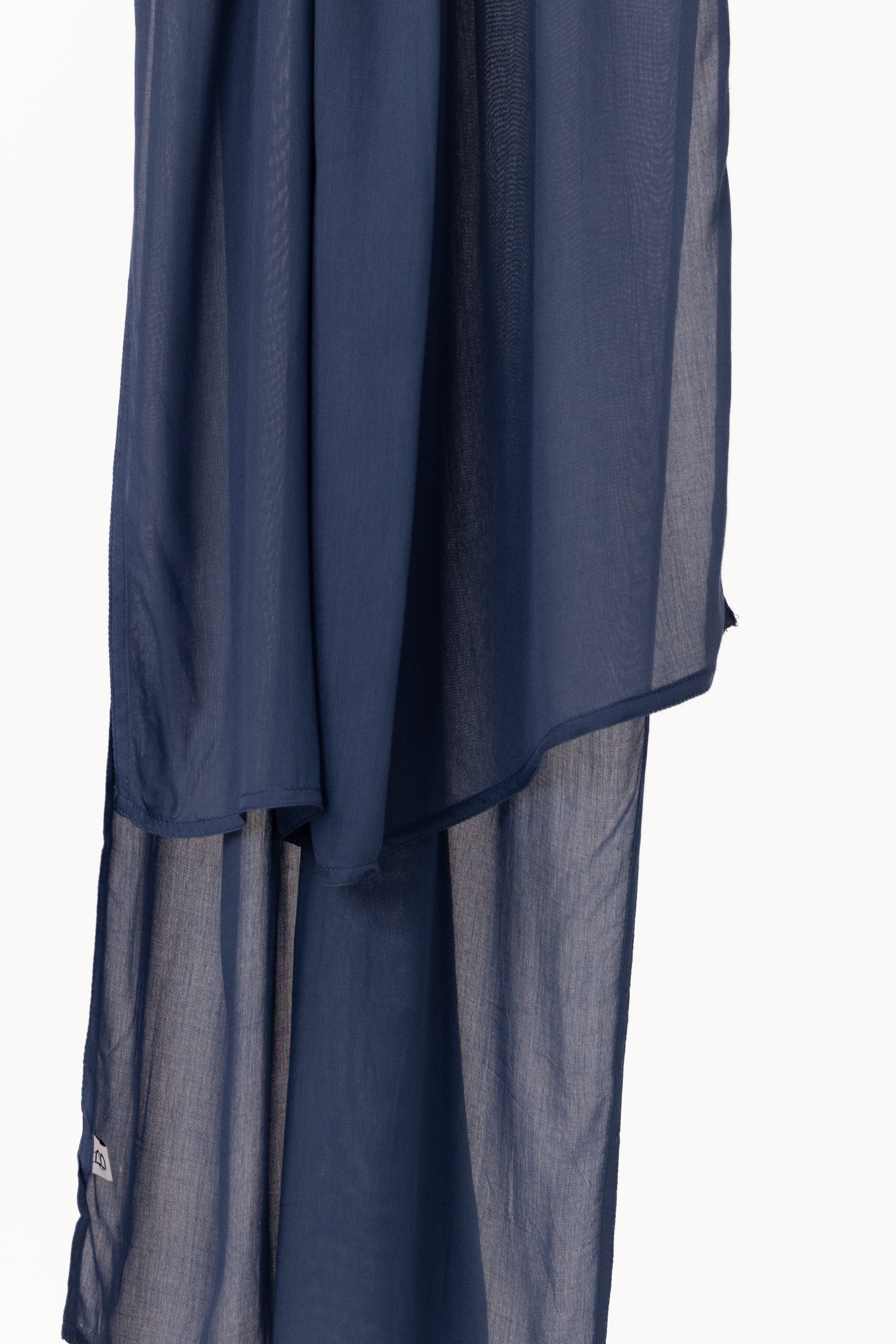 Double Stitched Modal Hijab Set - Blue Jay