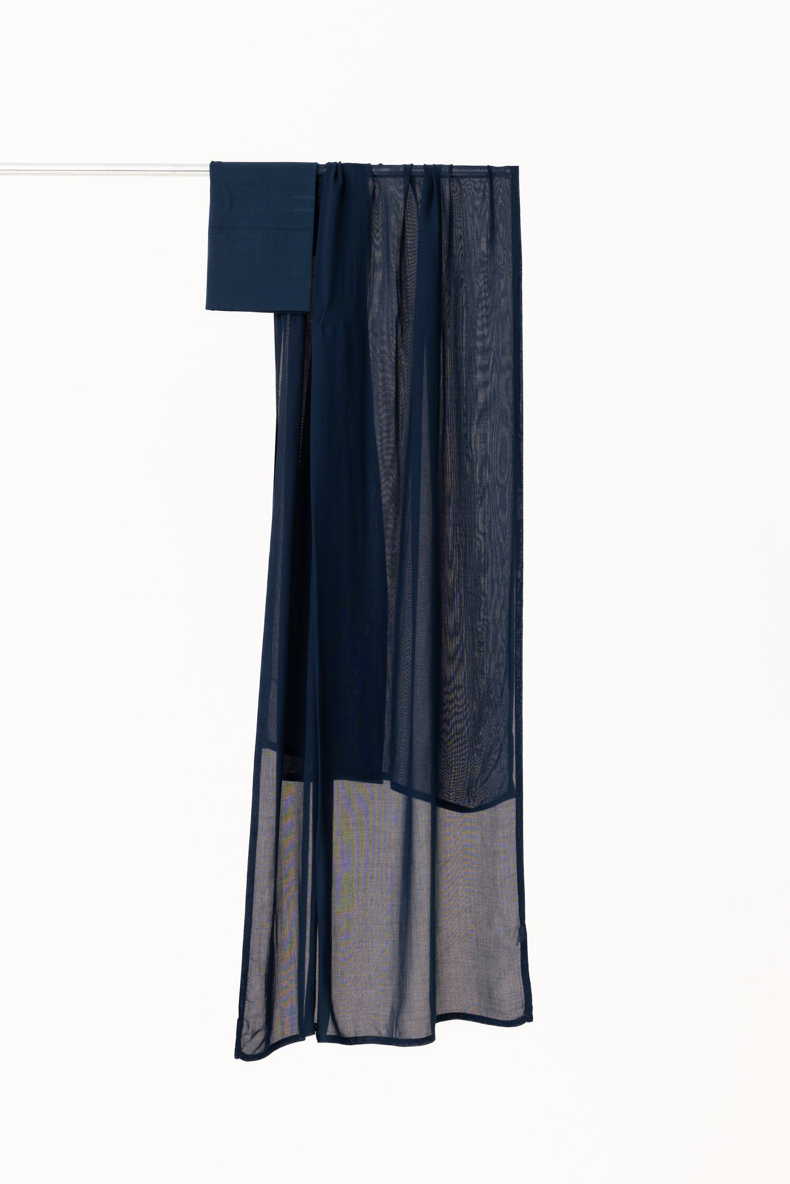 Double Stitched Modal Hijab Set - Navy