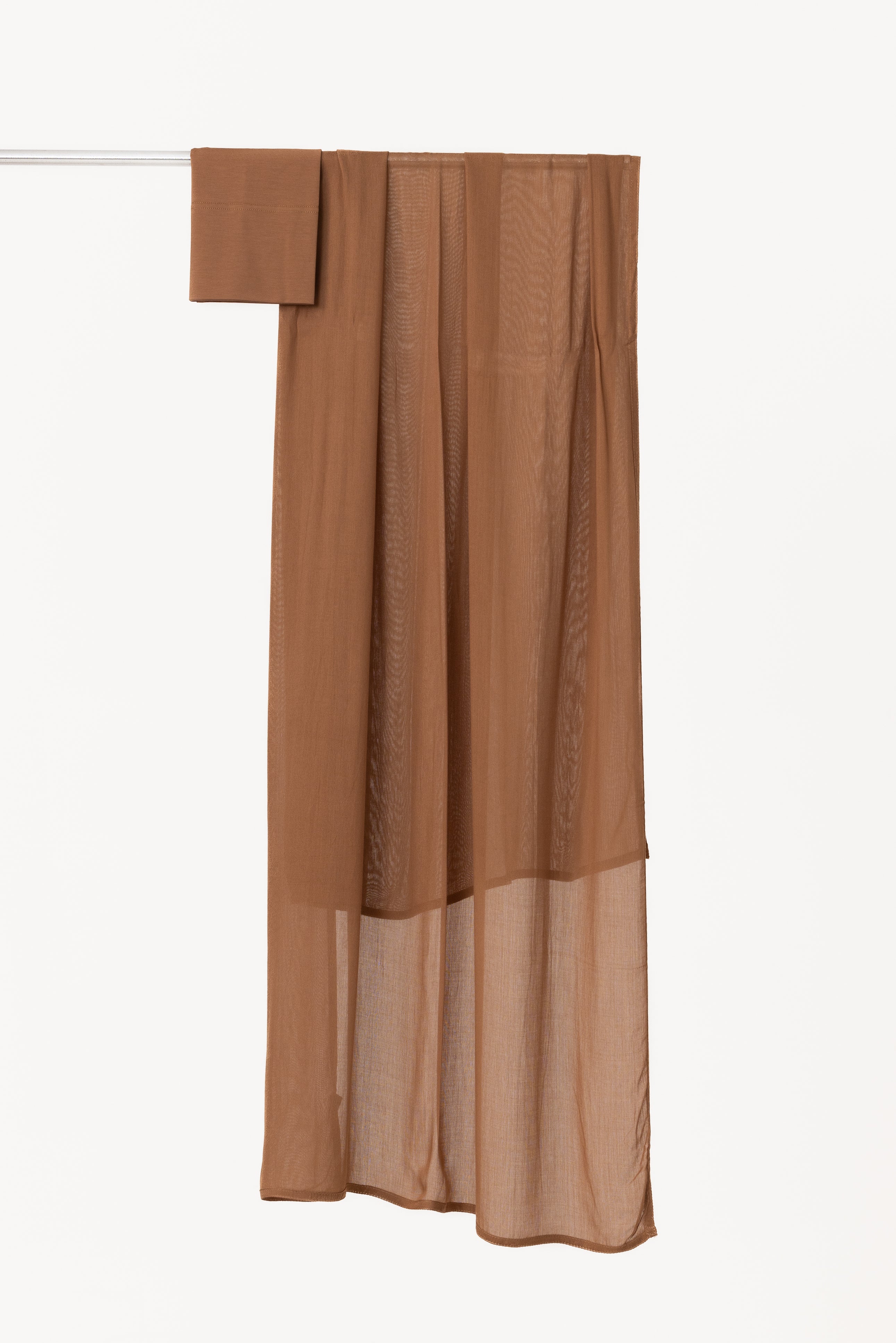 Double Stitched Modal Hijab Set - Caramel