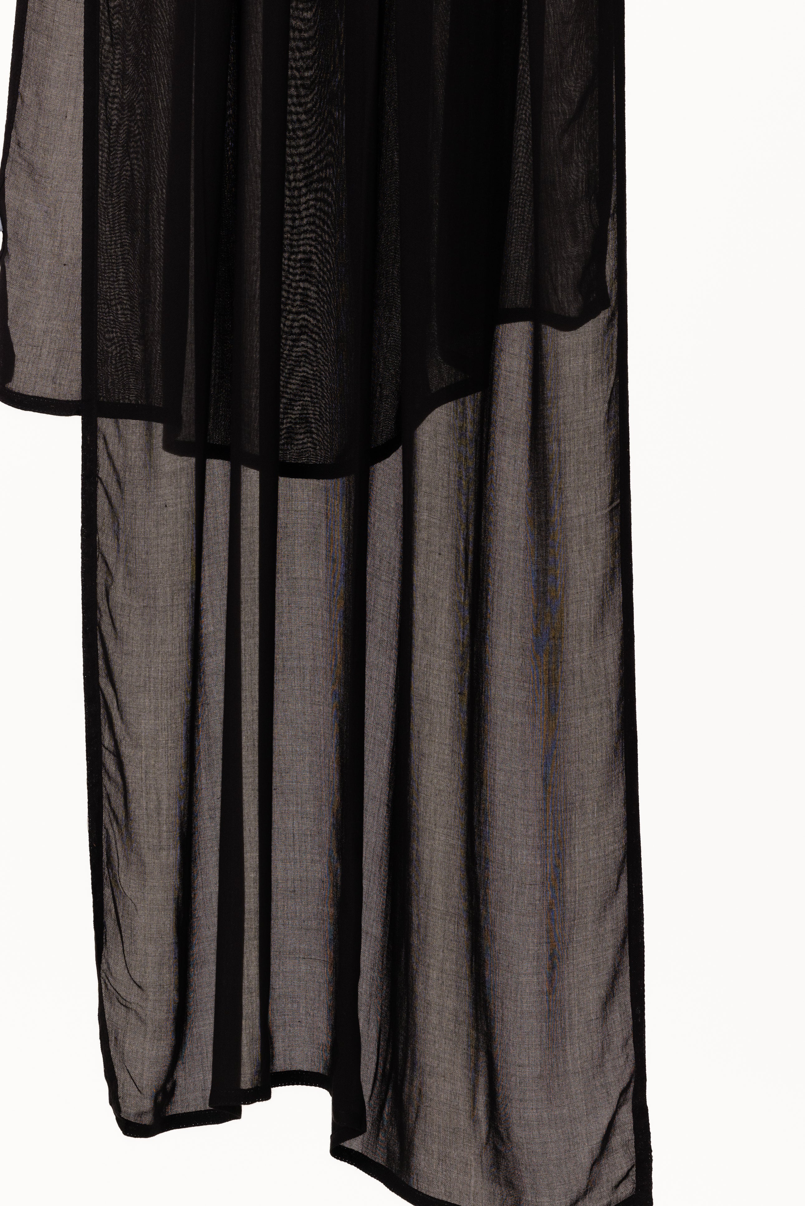 Double Stitched Modal Hijab Set - Black