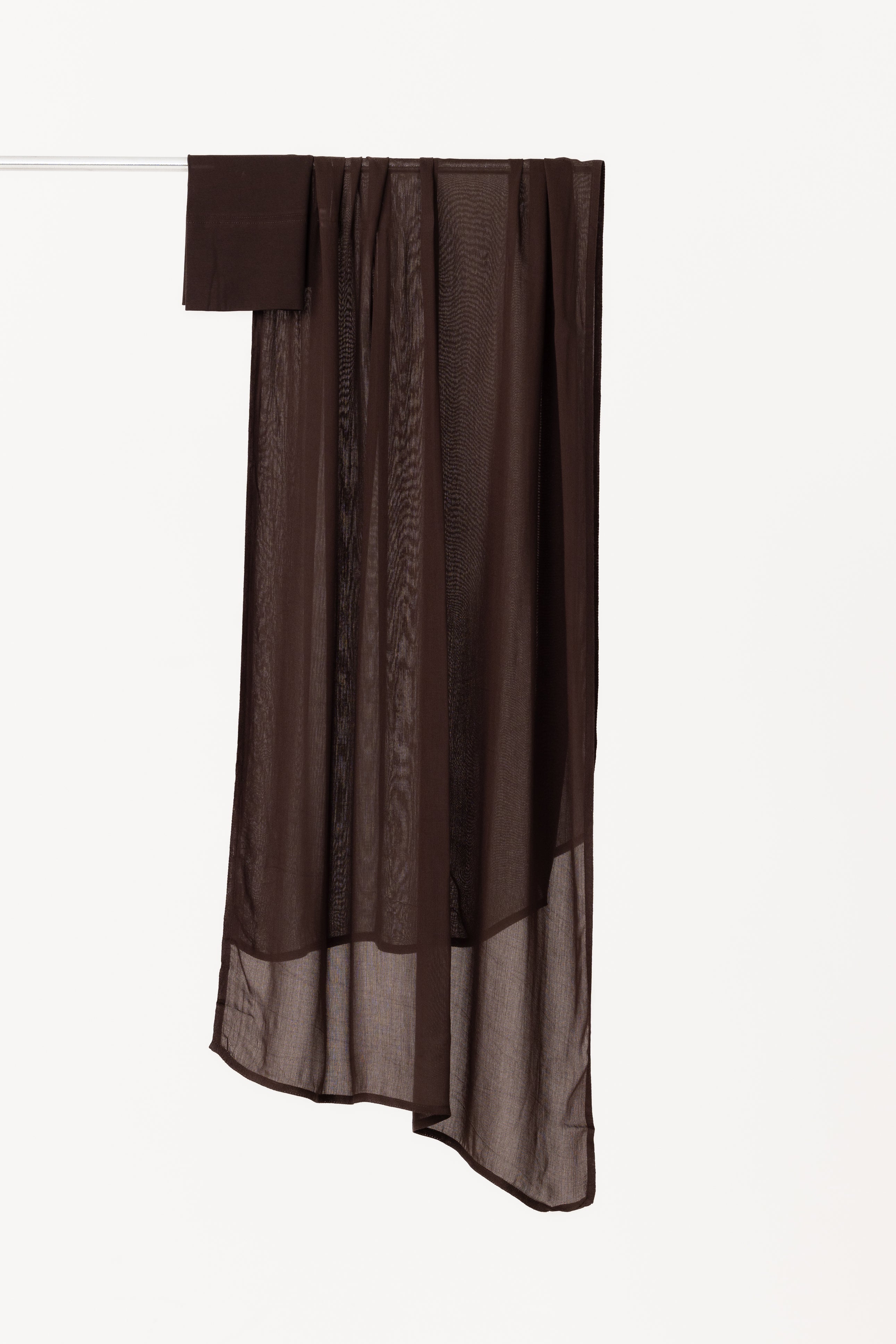 Double Stitched Modal Hijab Set - Peppercorn