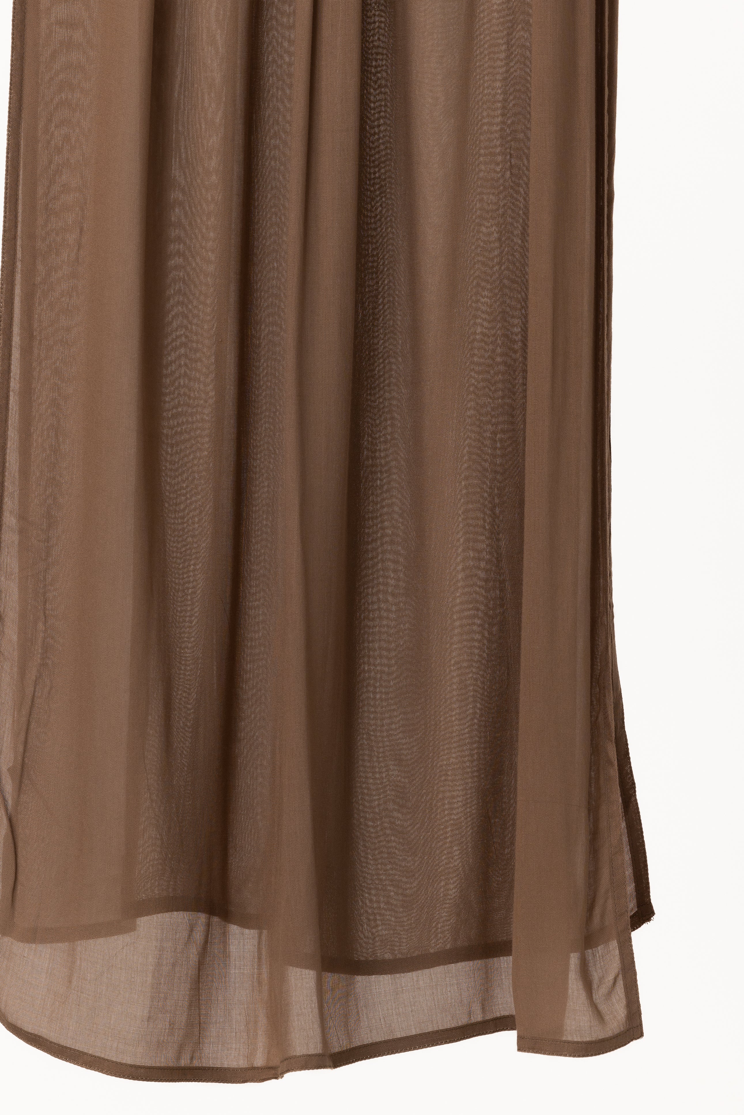 Double Stitched Modal Hijab Set - Walnut