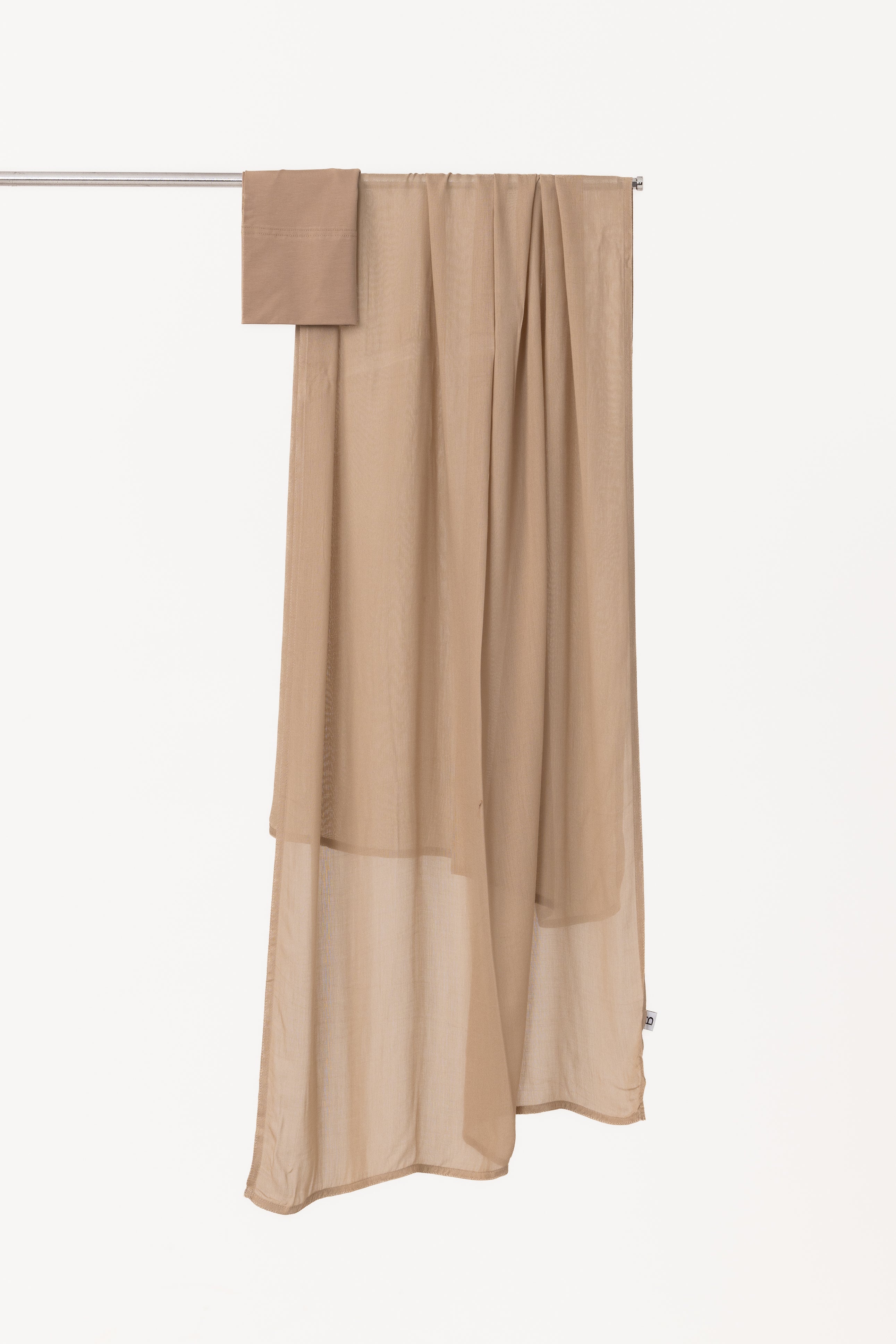 Double Stitched Modal Hijab Set - Fossil