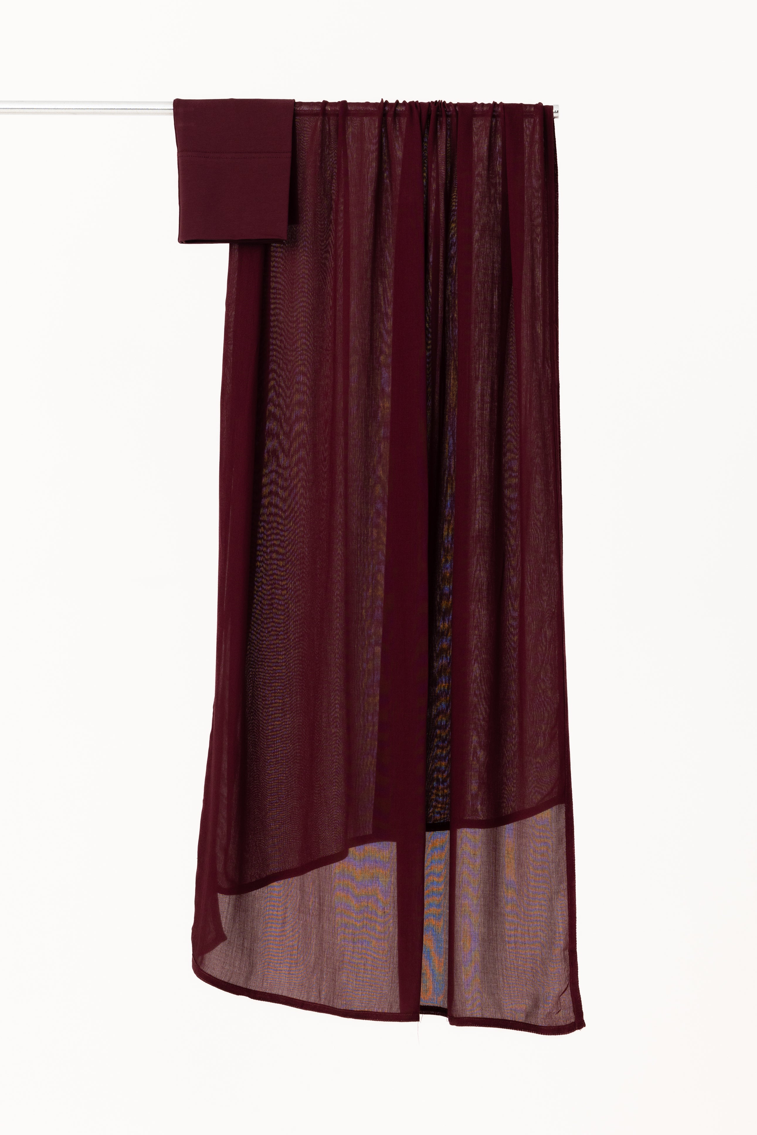 Double Stitched Modal Hijab Set - Mulberry