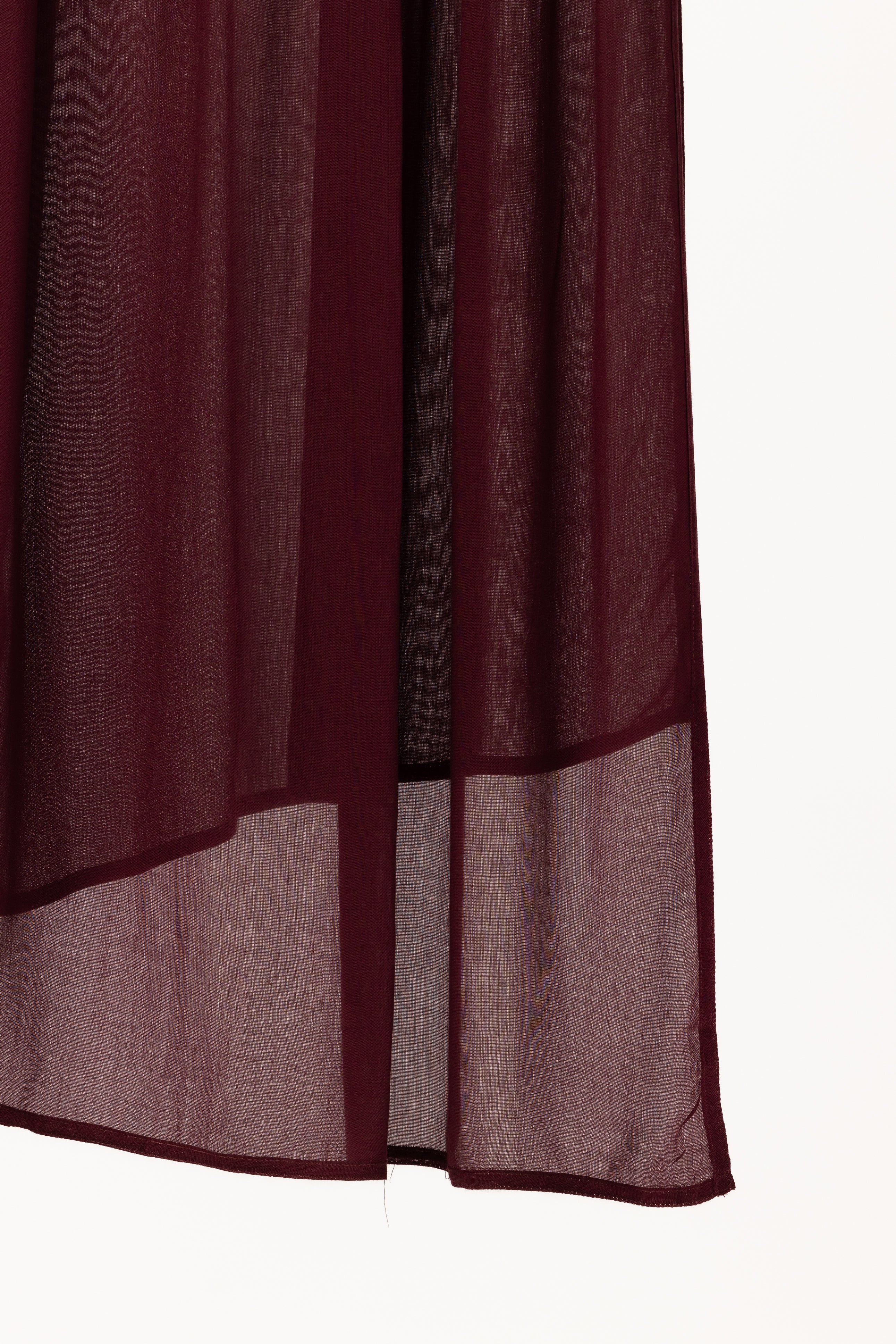 Double Stitched Modal Hijab Set - Mulberry