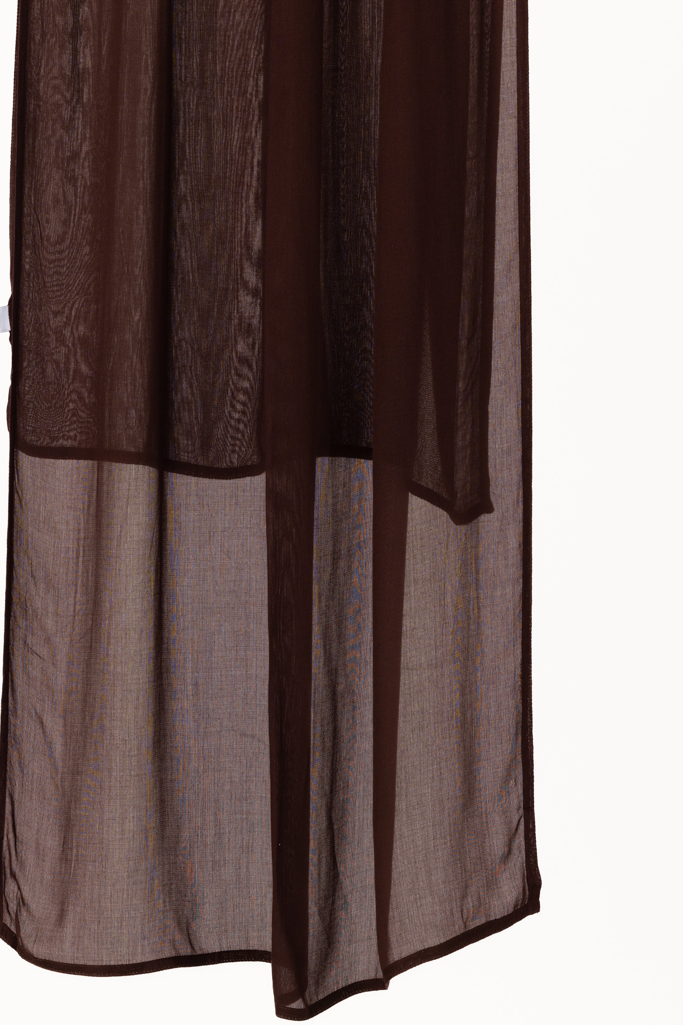 Double Stitched Modal Hijab Set - Chocolate