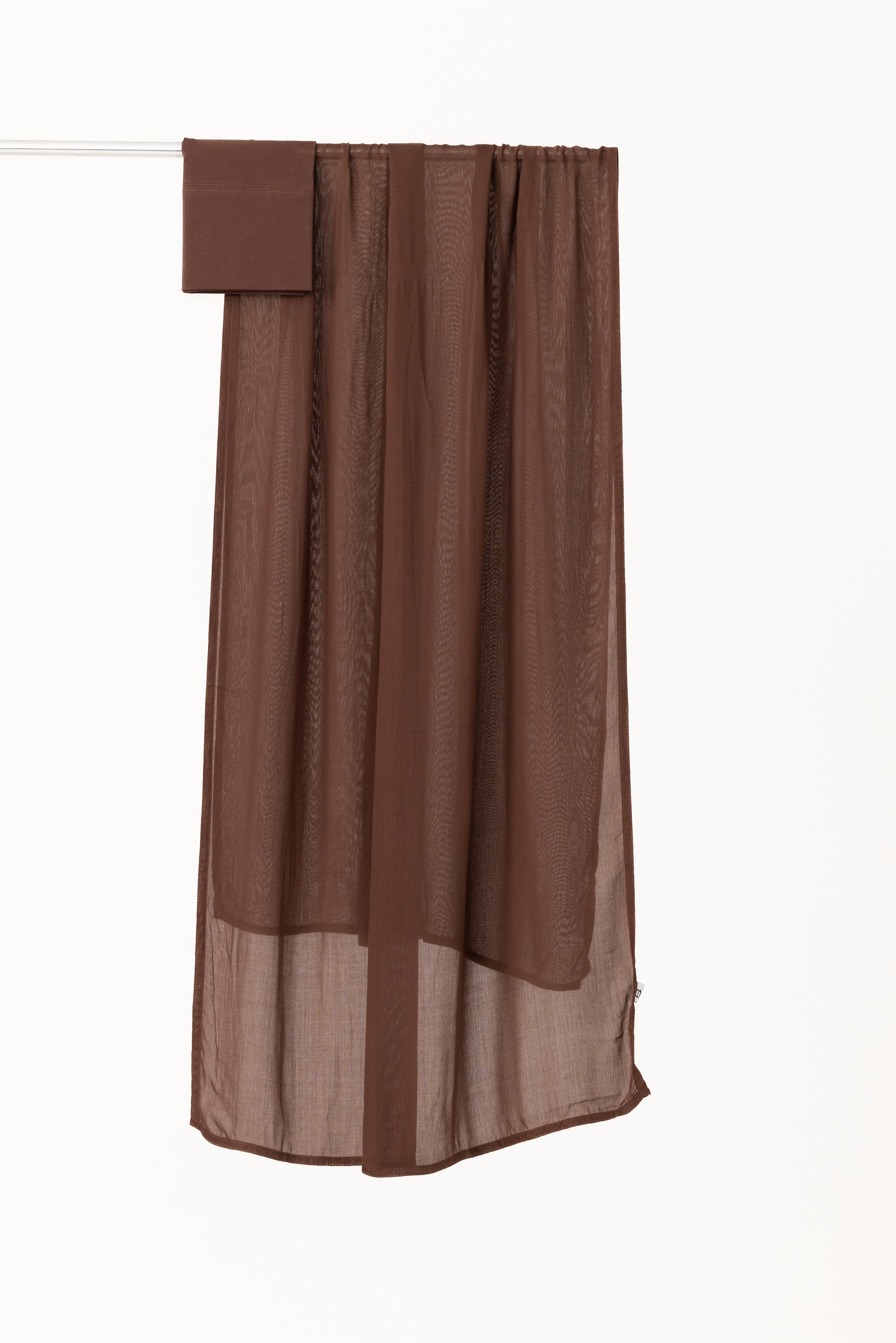 Double Stitched Modal Hijab Set - Tiramisu