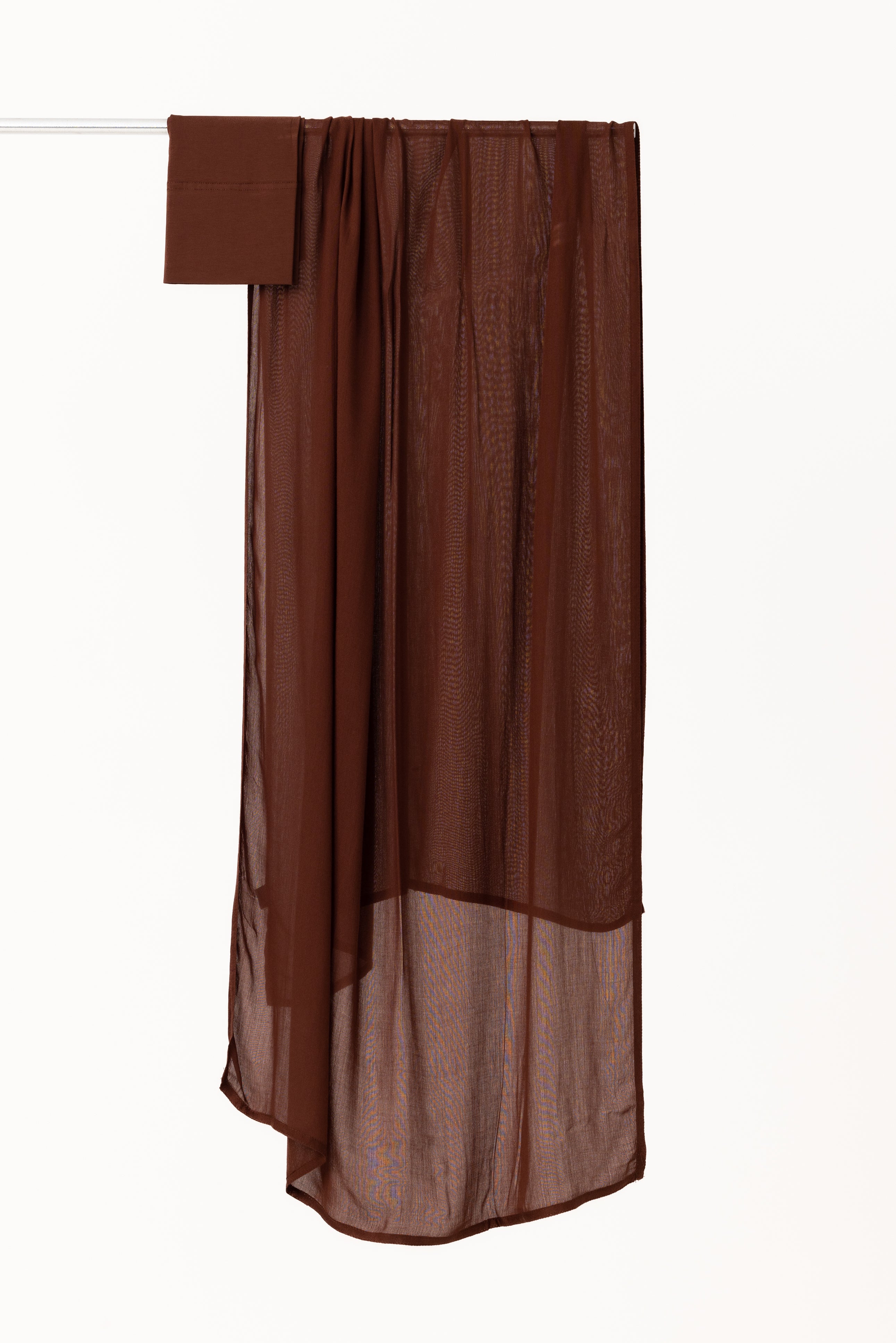 Double Stitched Modal Hijab Set - Spice
