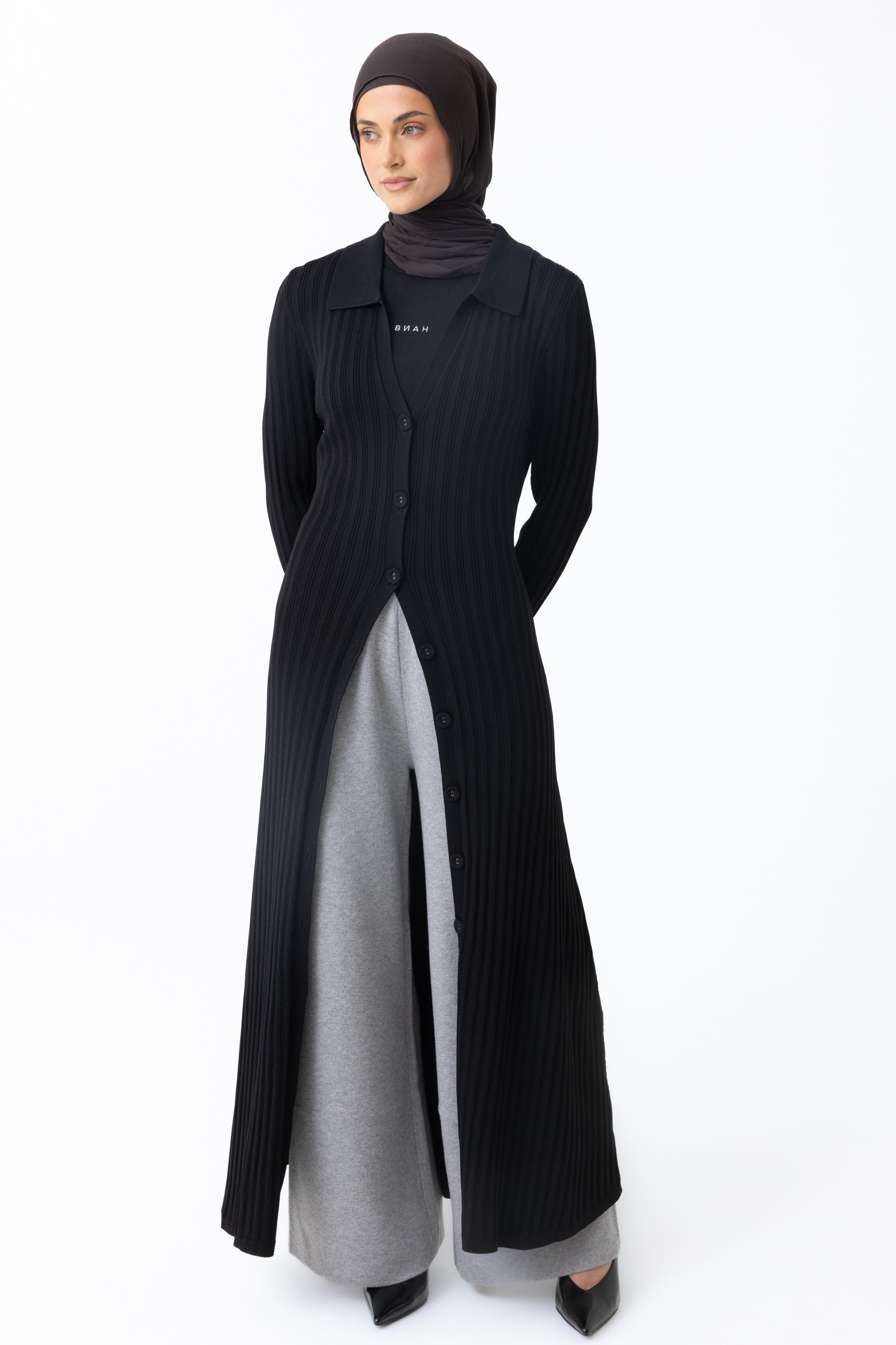 Jayda Knit Cardigan  - Black