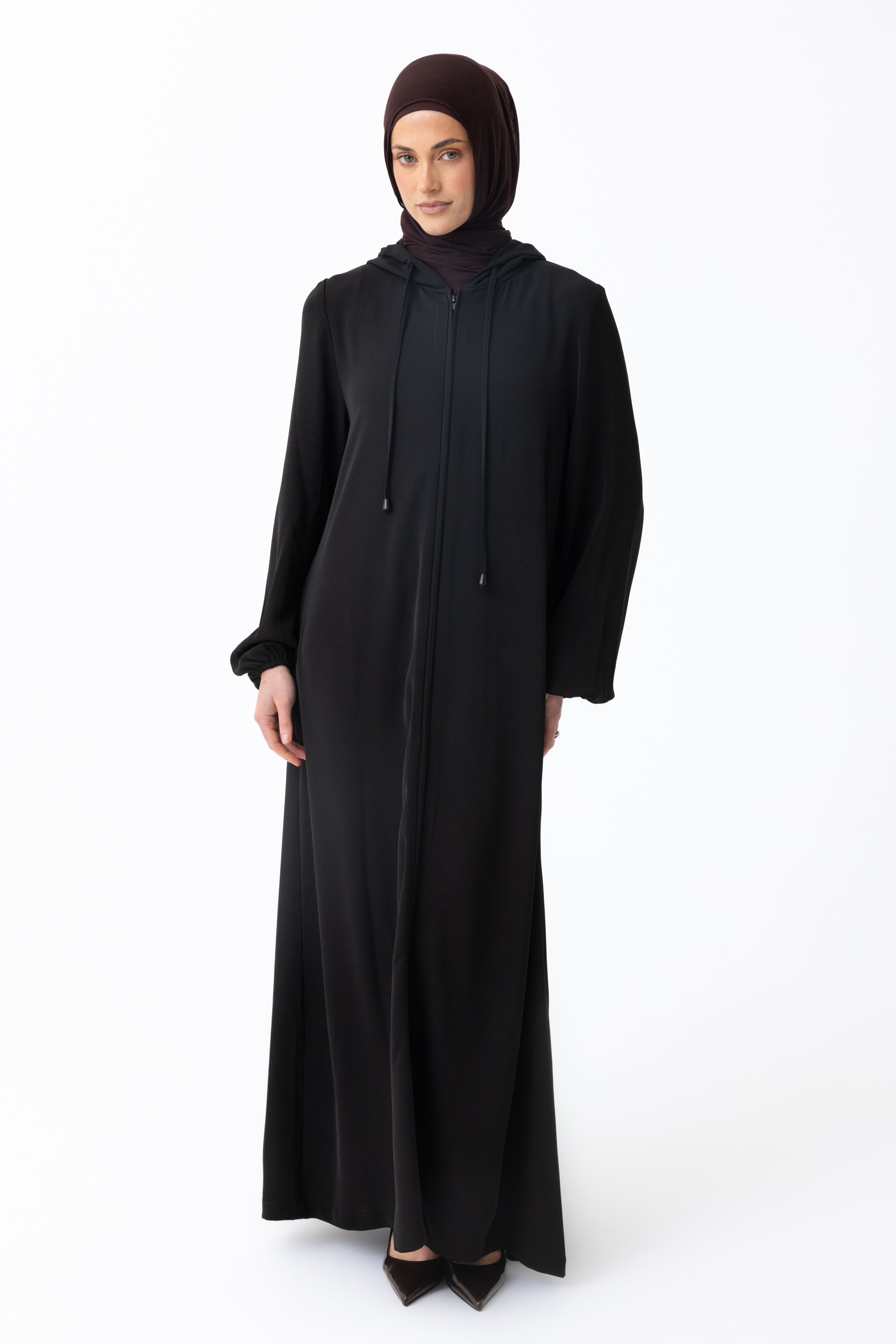 Alaia Hooded Abaya - Black