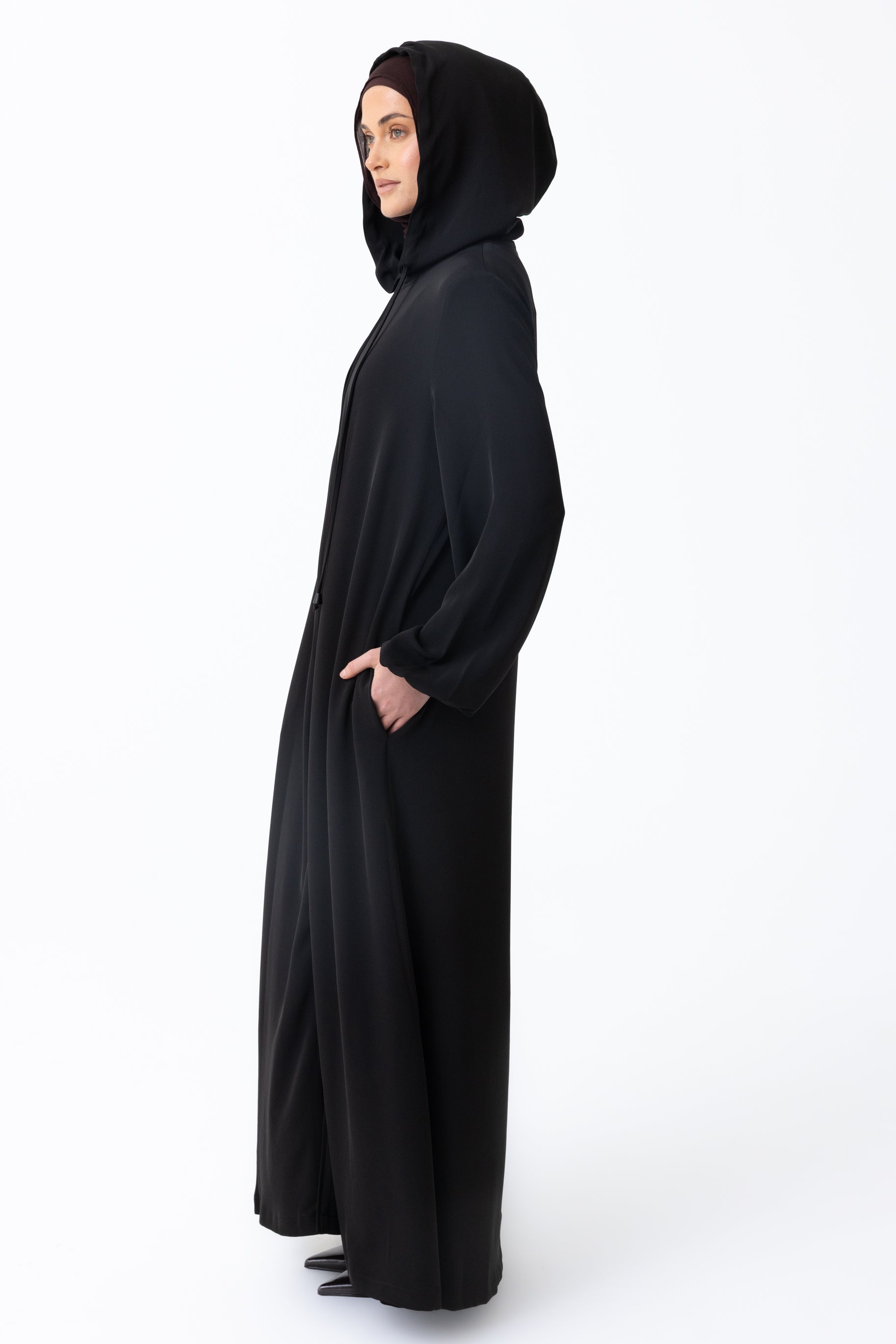 Alaia Hooded Abaya - Black