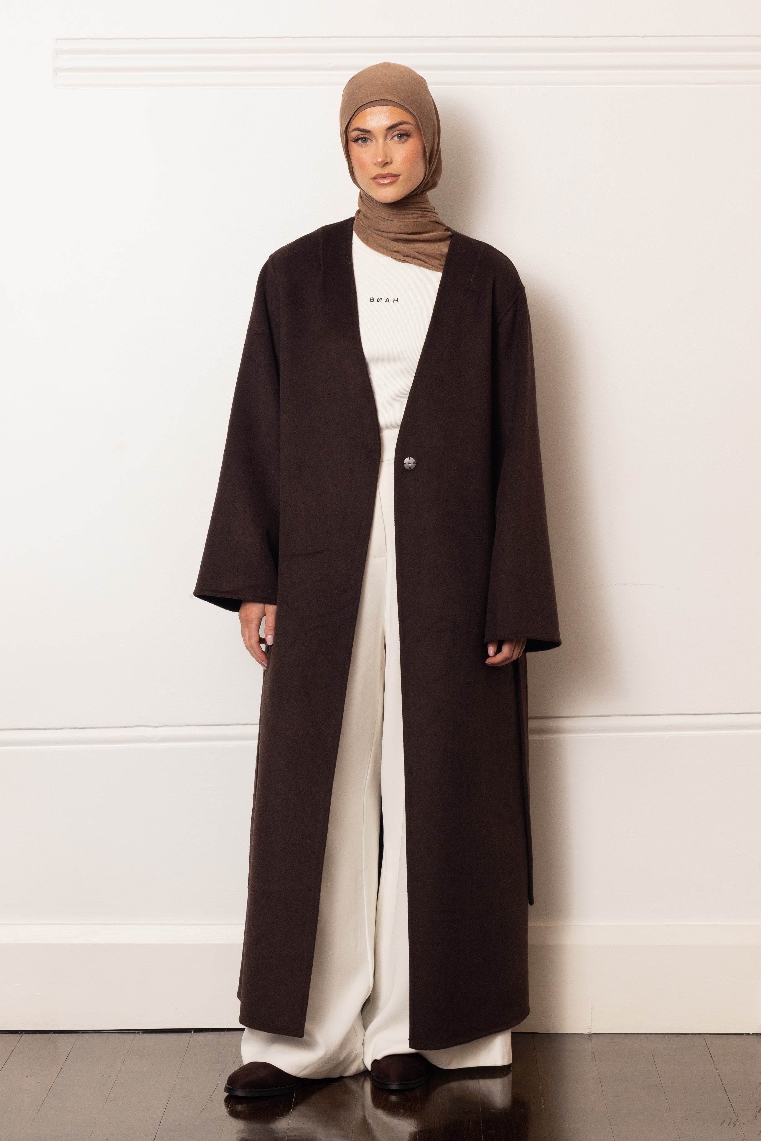 Tara Longline Coat - Espresso