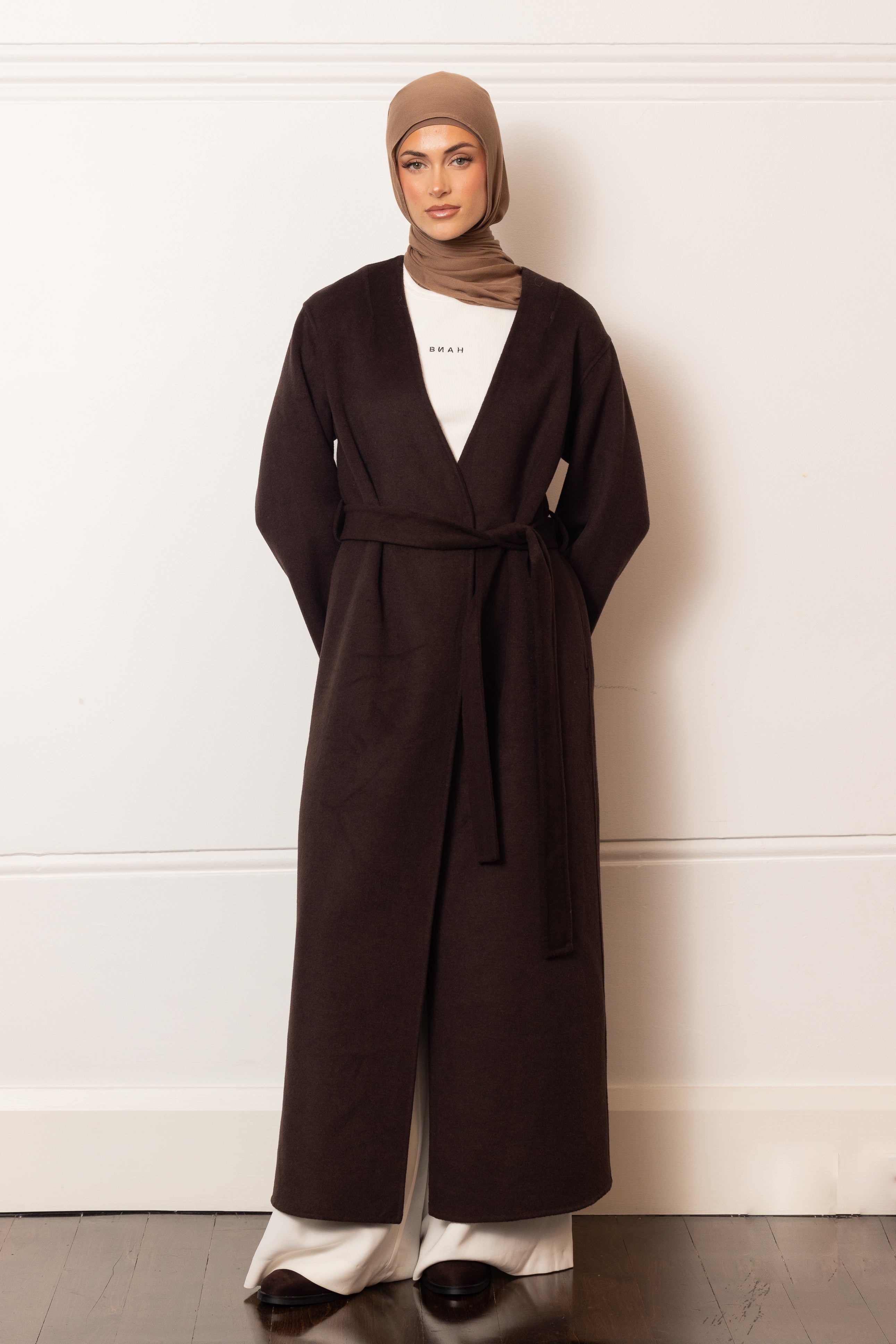 Tara Longline Coat - Espresso