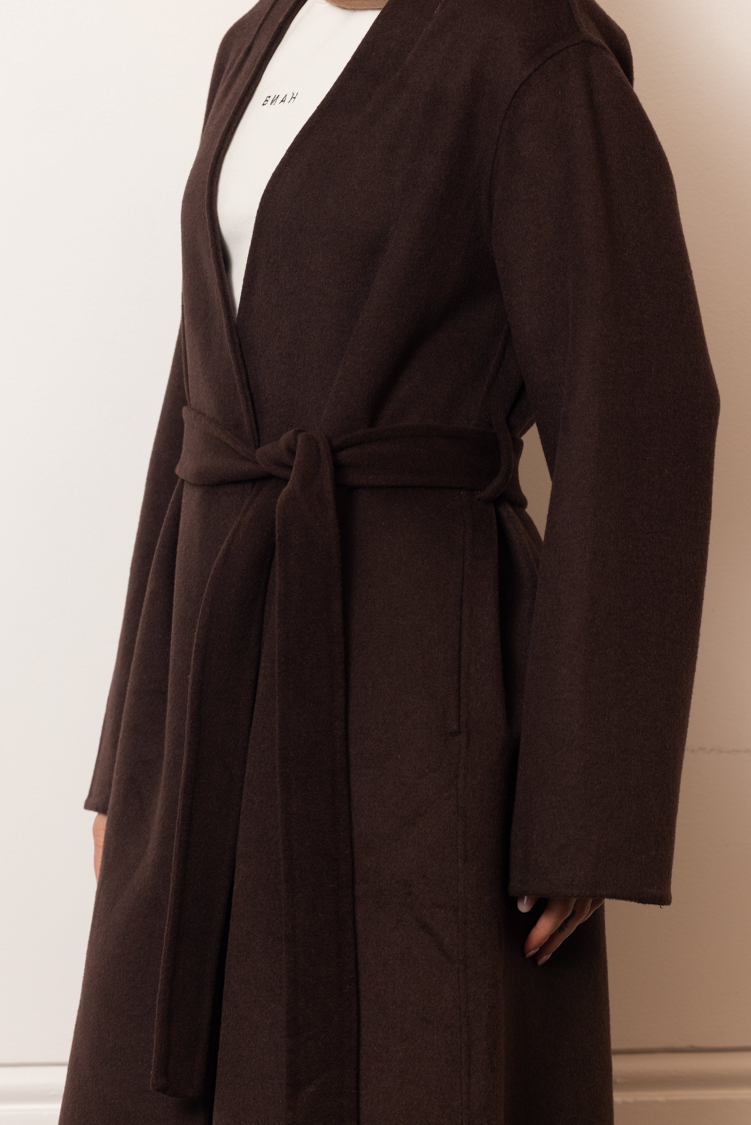 Tara Longline Coat - Espresso